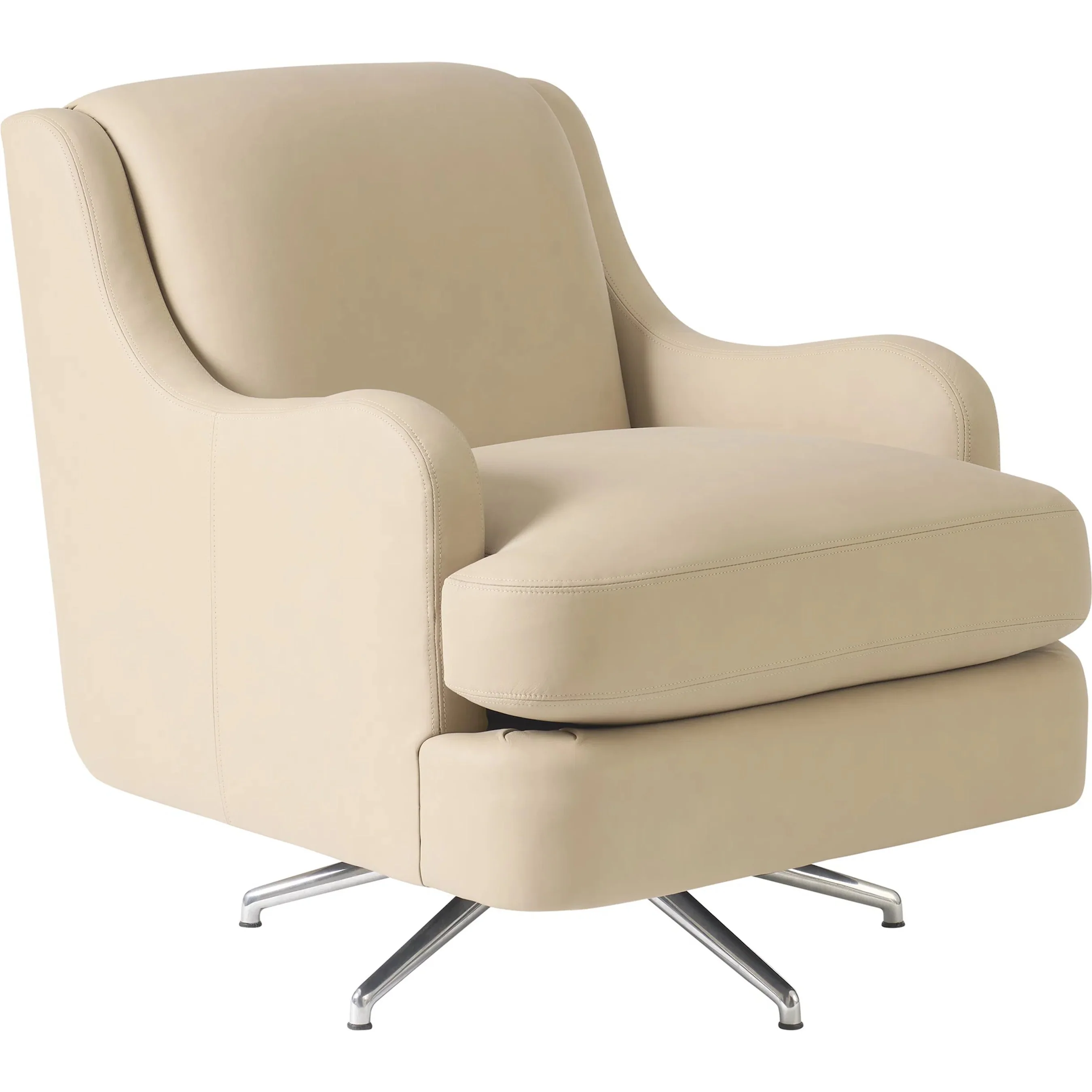Viento Leather Swivel Chair