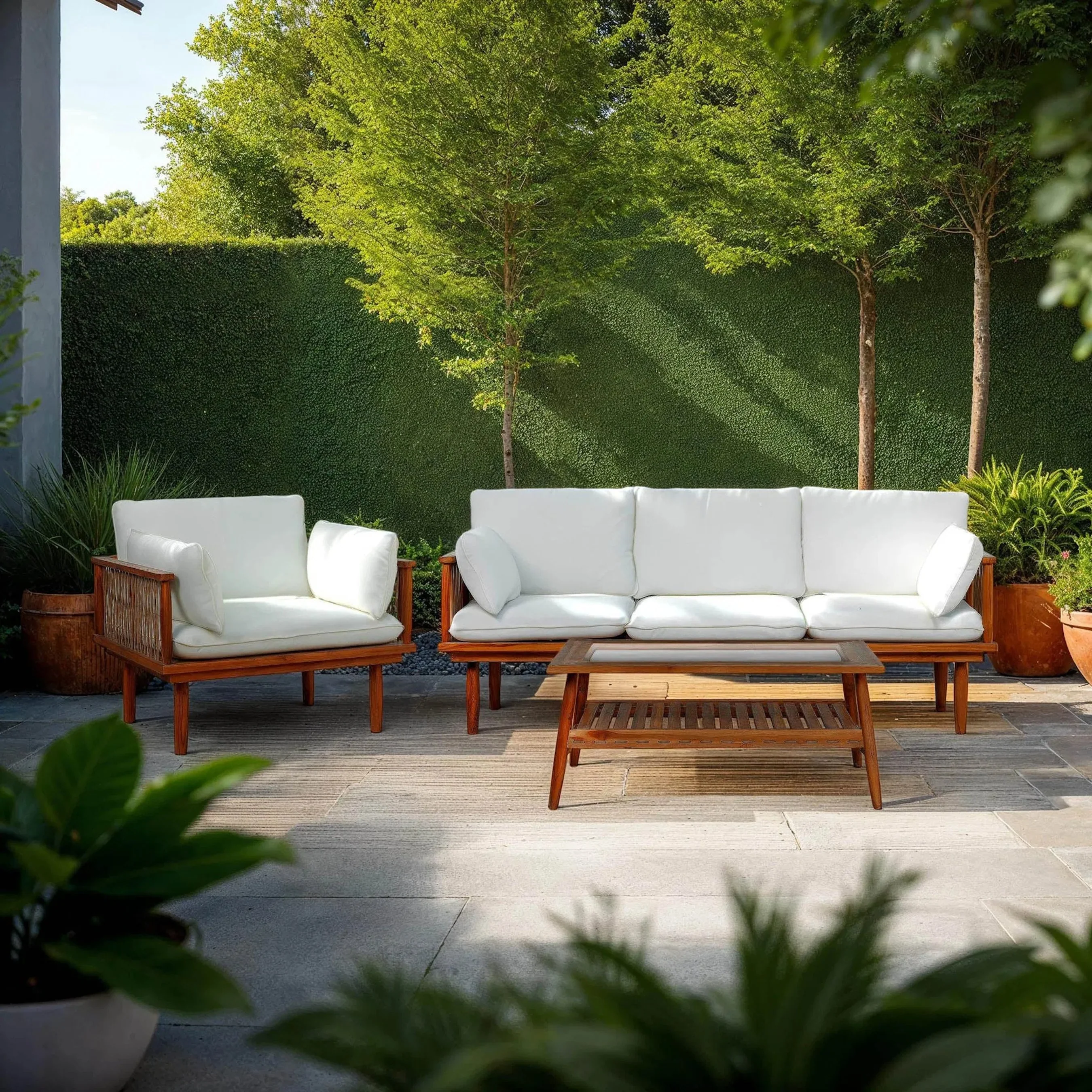 Vineyard Outdoor - Rectangular Coffee Table - Image 7