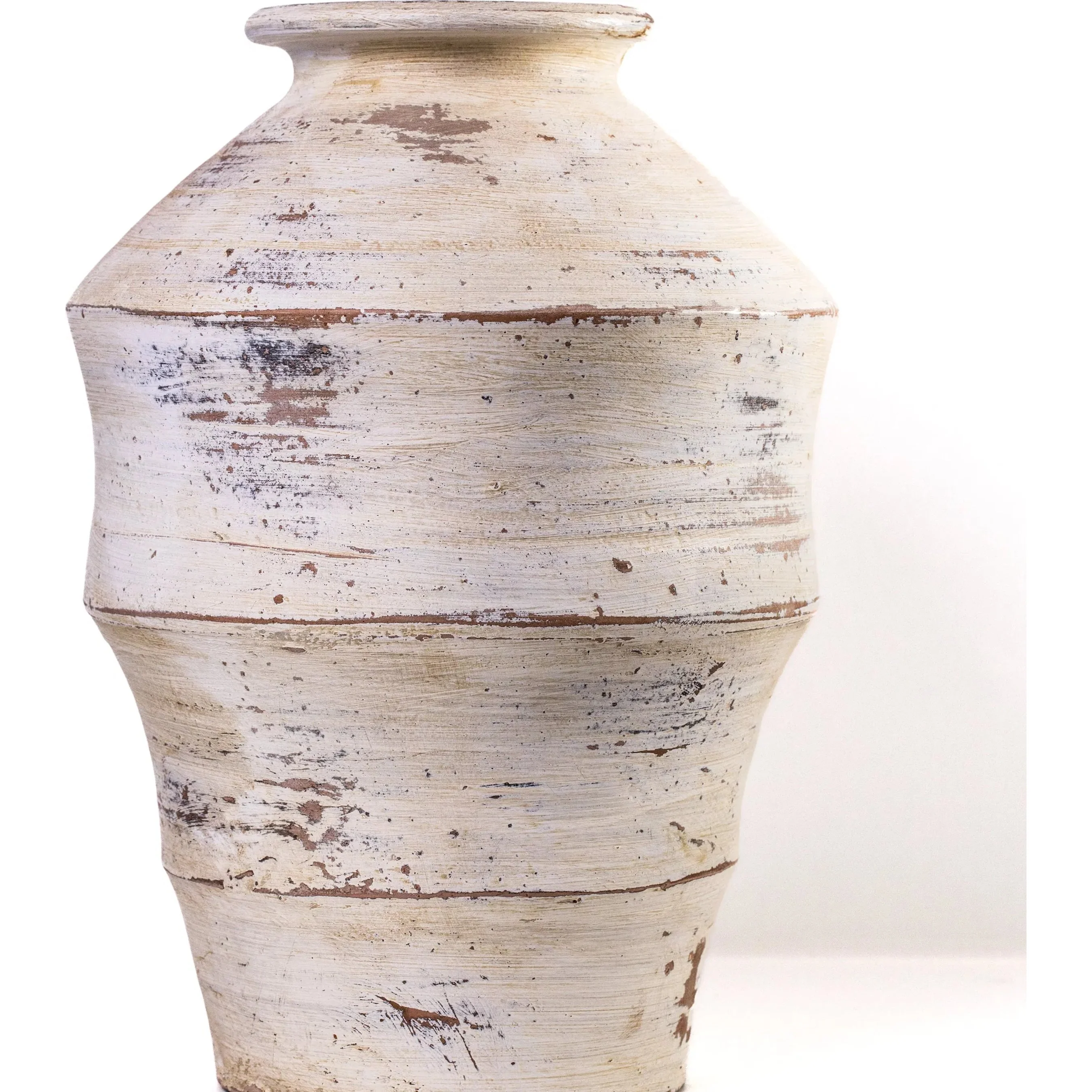 Visha Scalloped Distressed Vase - Image 2