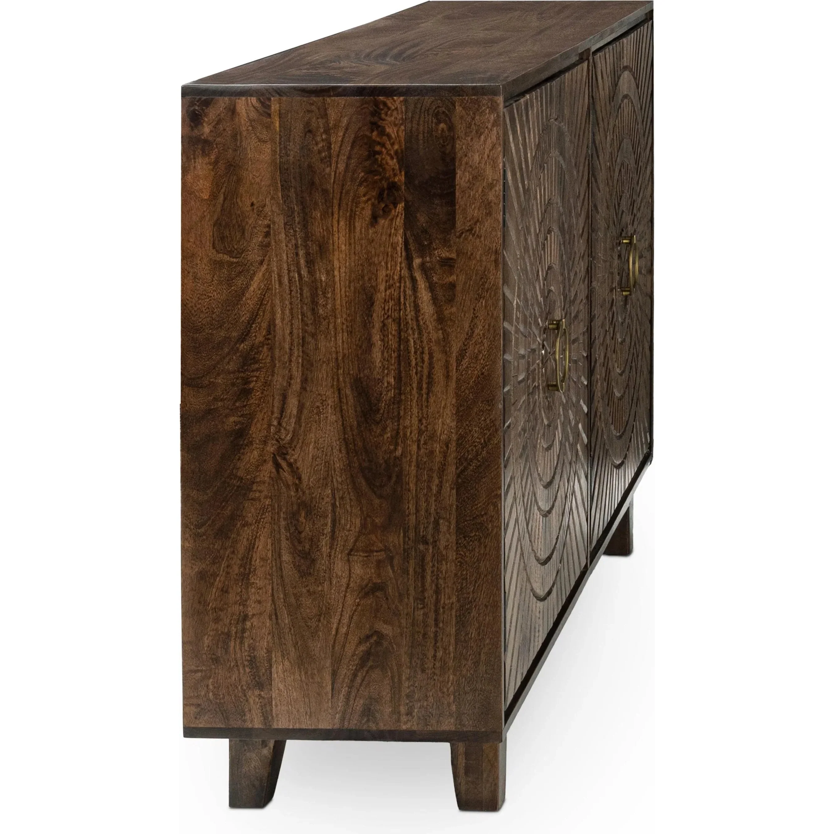 Vivienne 4-Door Mango Wood Buffet Sideboard - Image 3