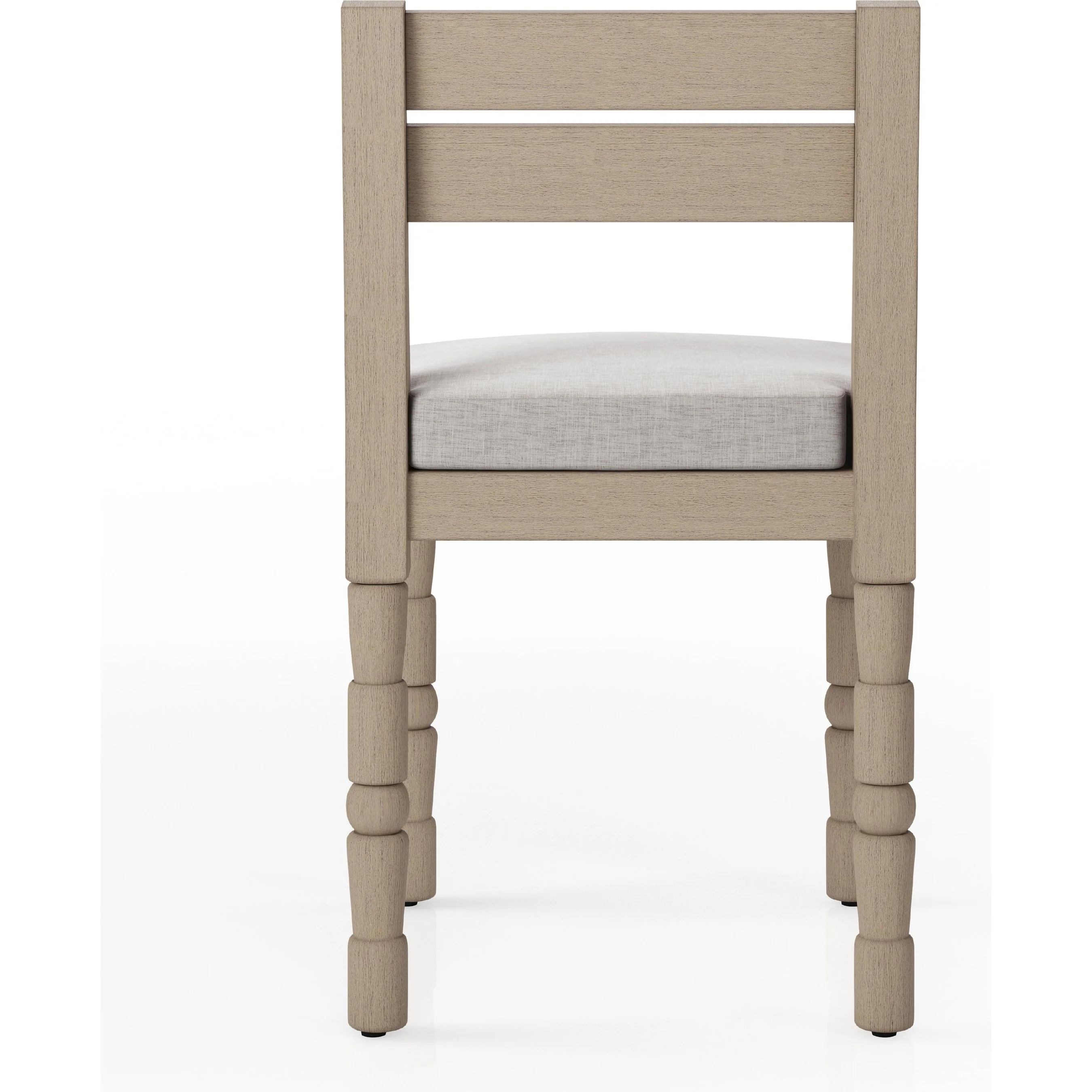 Waller Outdoor Dining Chair, Washed Brown - Image 10