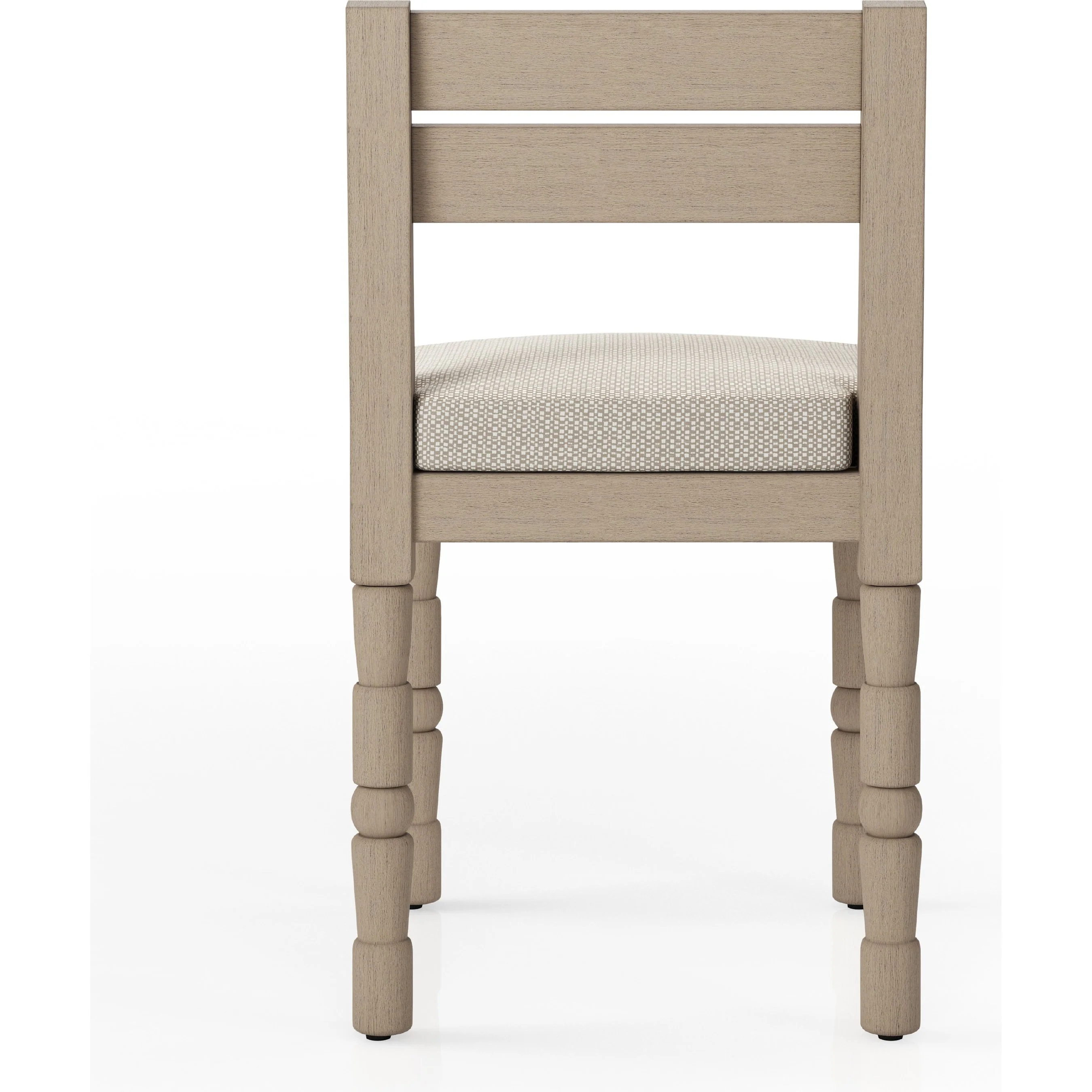 Waller Outdoor Dining Chair, Washed Brown - Image 13