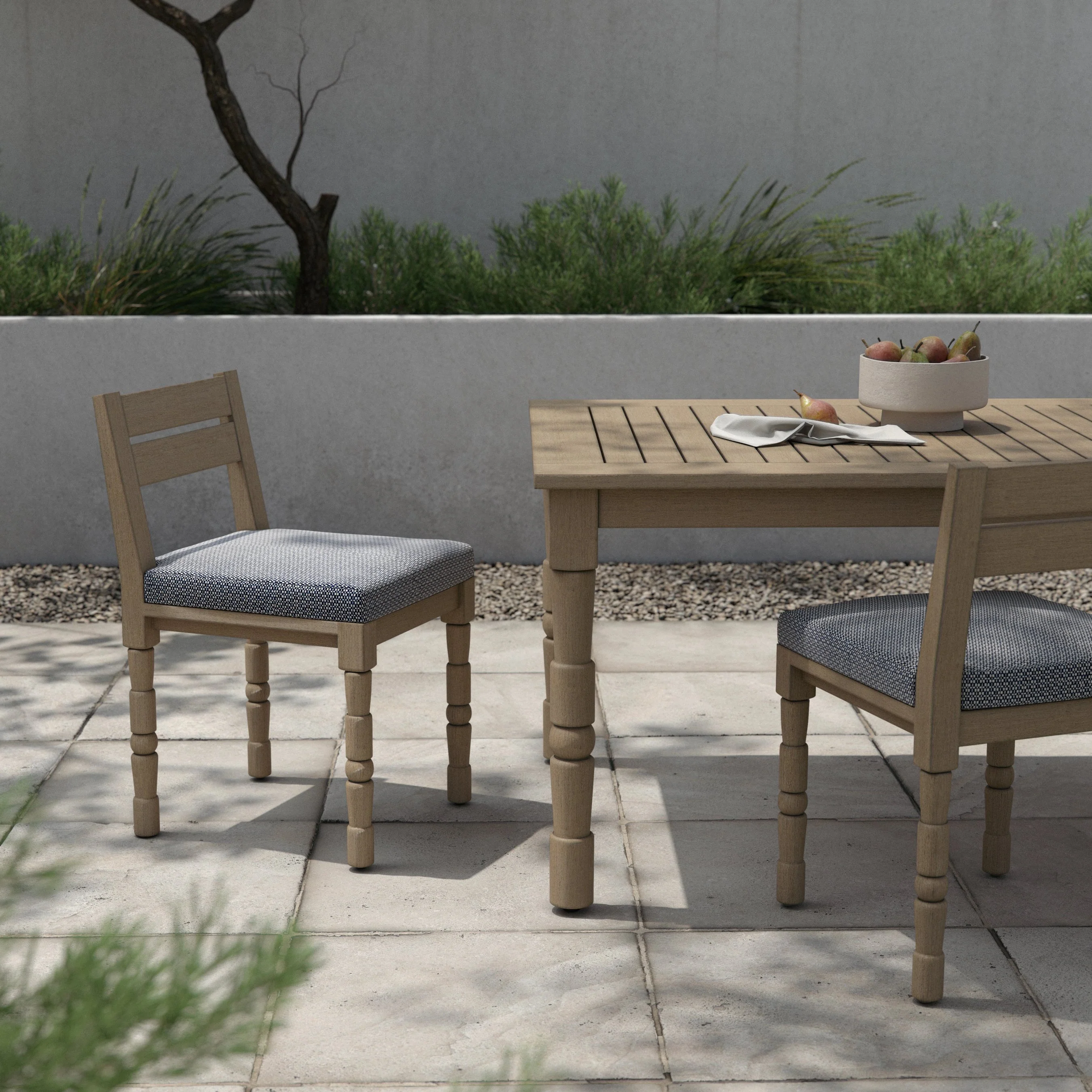 Waller Outdoor Dining Chair, Washed Brown - Image 18