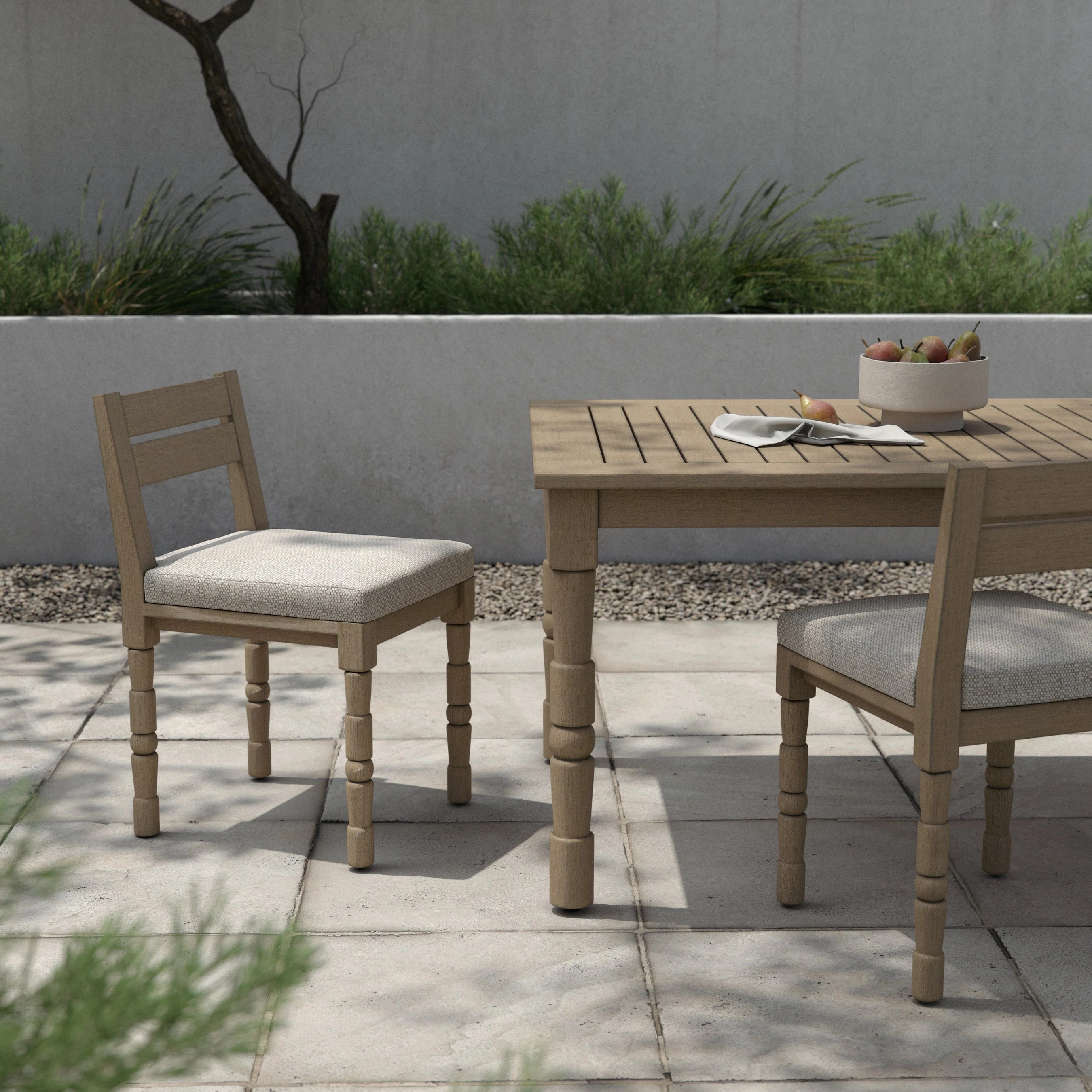 Waller Outdoor Dining Chair, Washed Brown - Image 19
