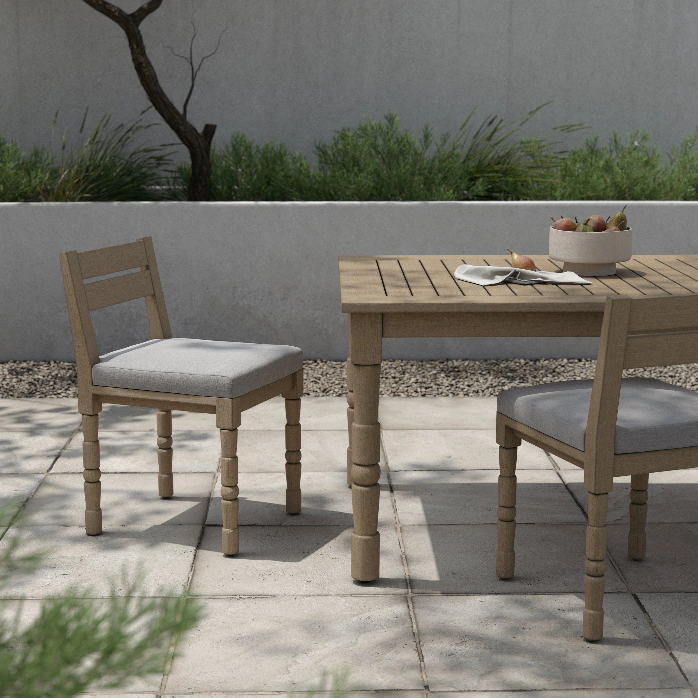 Waller Outdoor Dining Chair, Washed Brown - Image 20