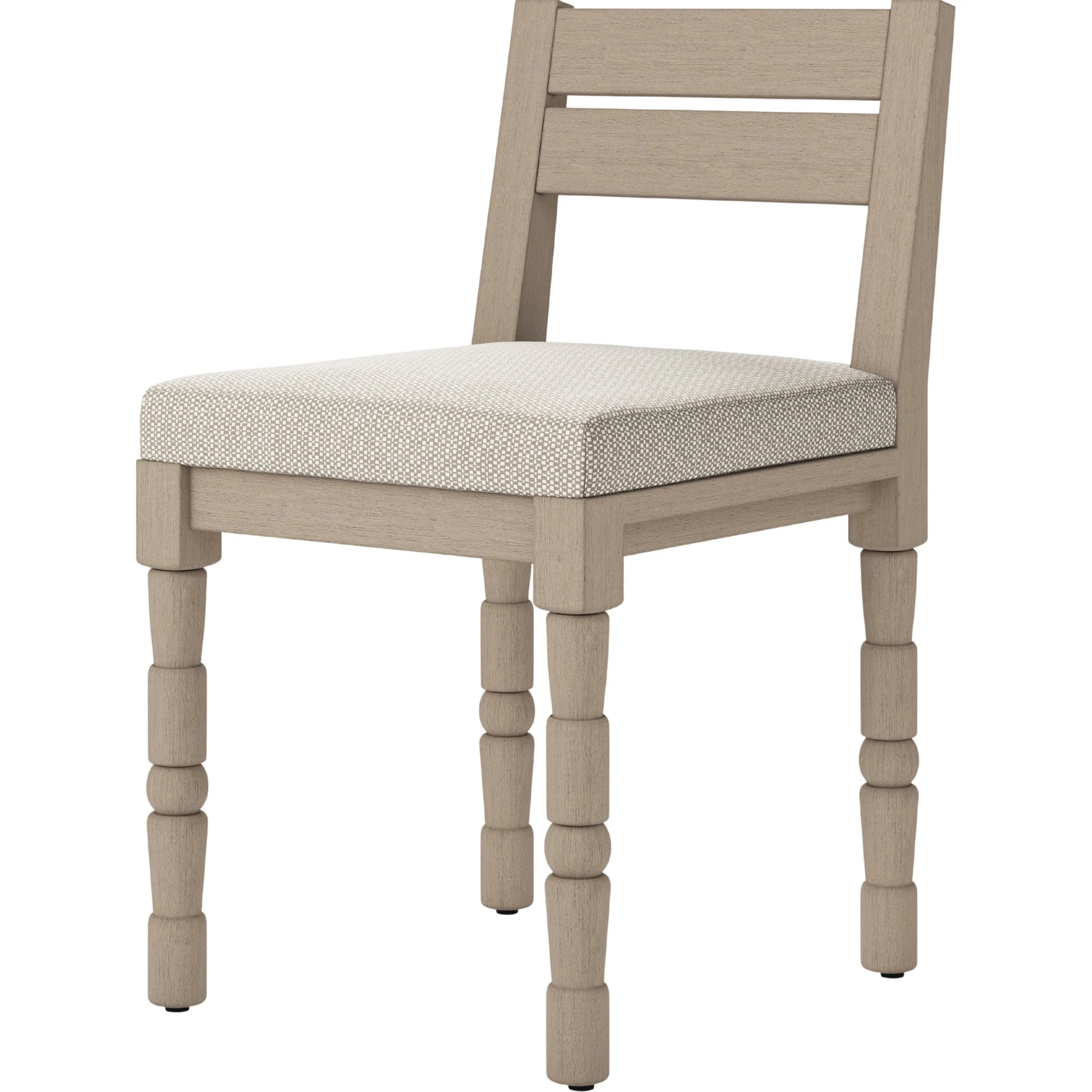 Waller Outdoor Dining Chair, Washed Brown - Image 3