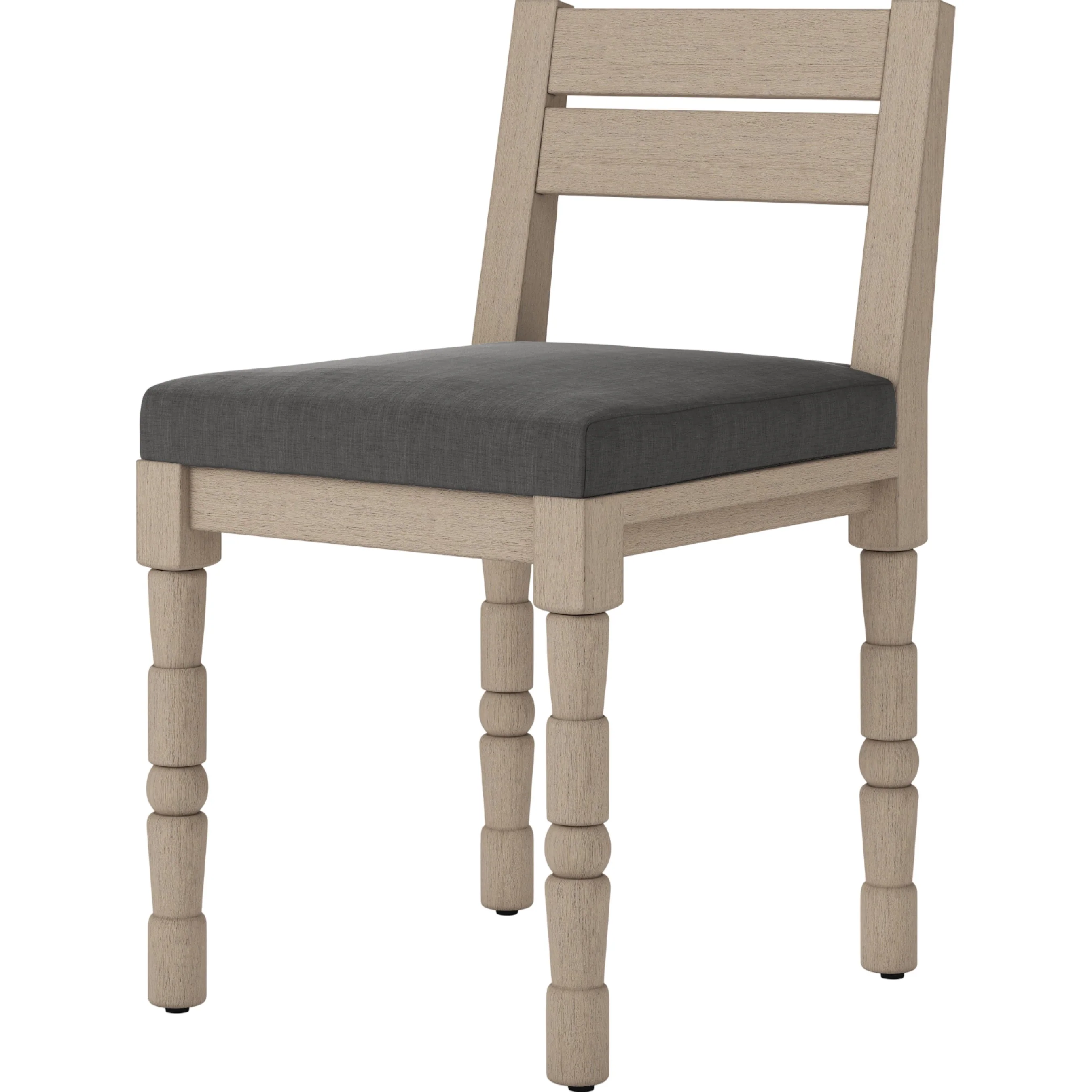 Waller Outdoor Dining Chair, Washed Brown - Image 4