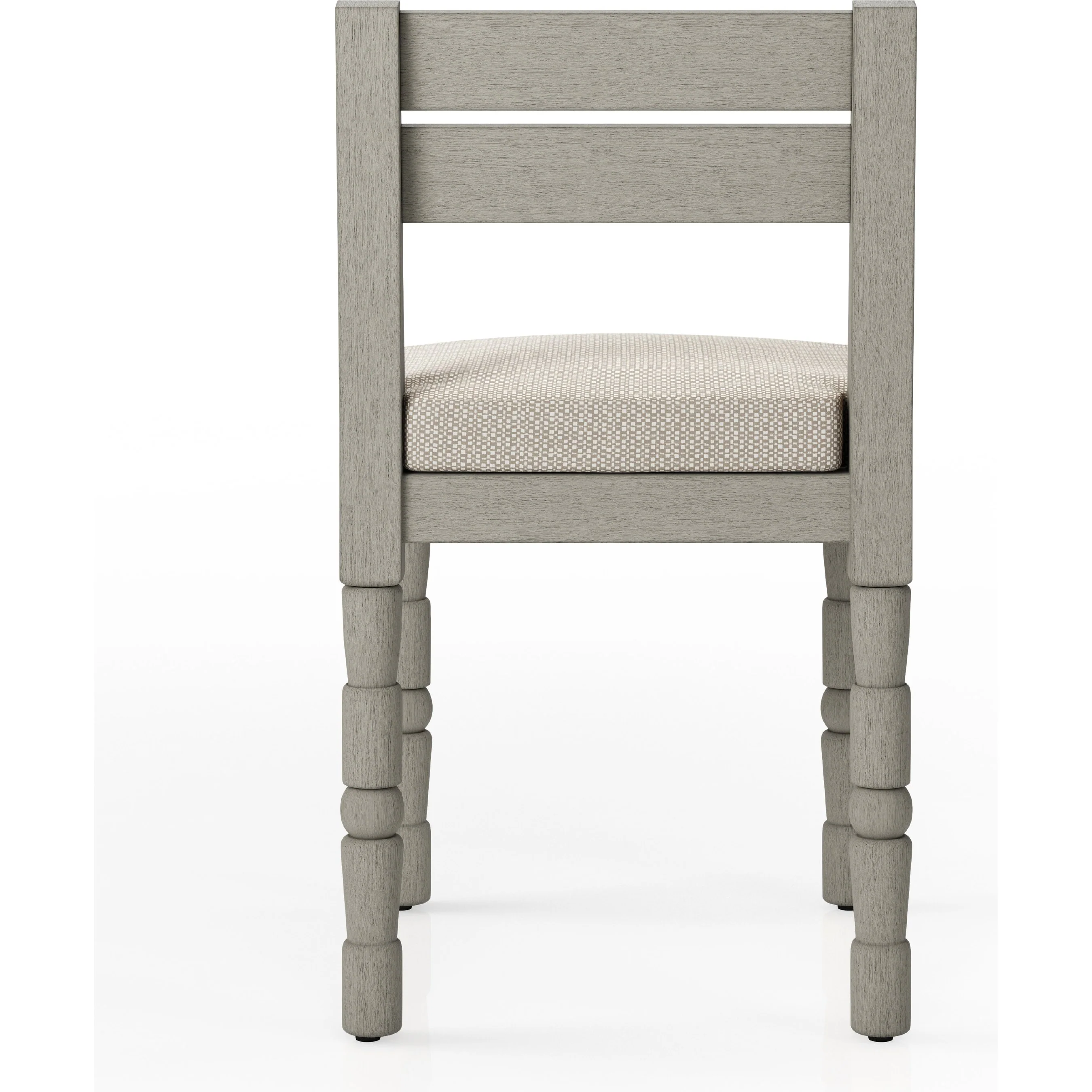 Waller Outdoor Dining Chair, Weathered Grey - Image 10