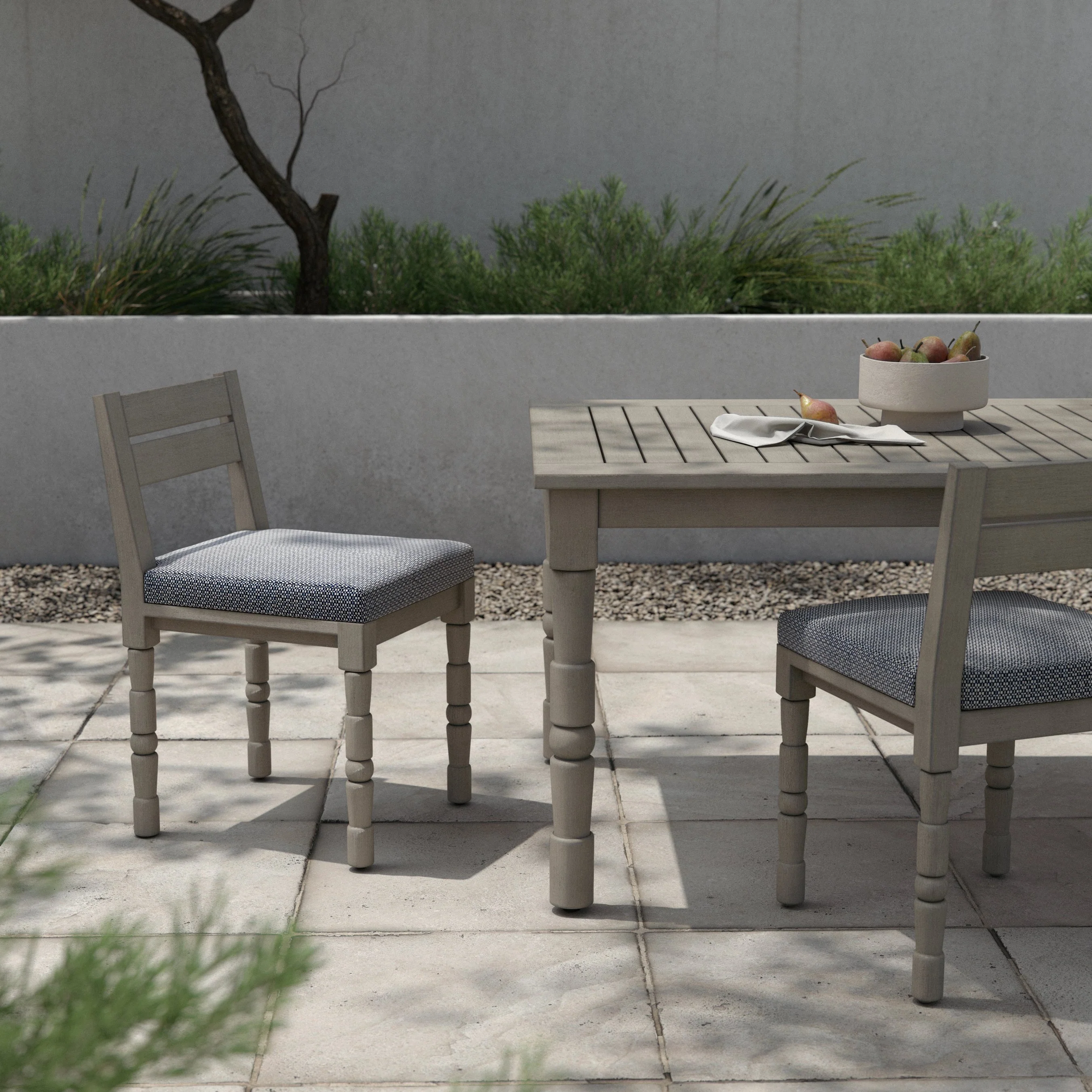 Waller Outdoor Dining Chair, Weathered Grey - Image 14