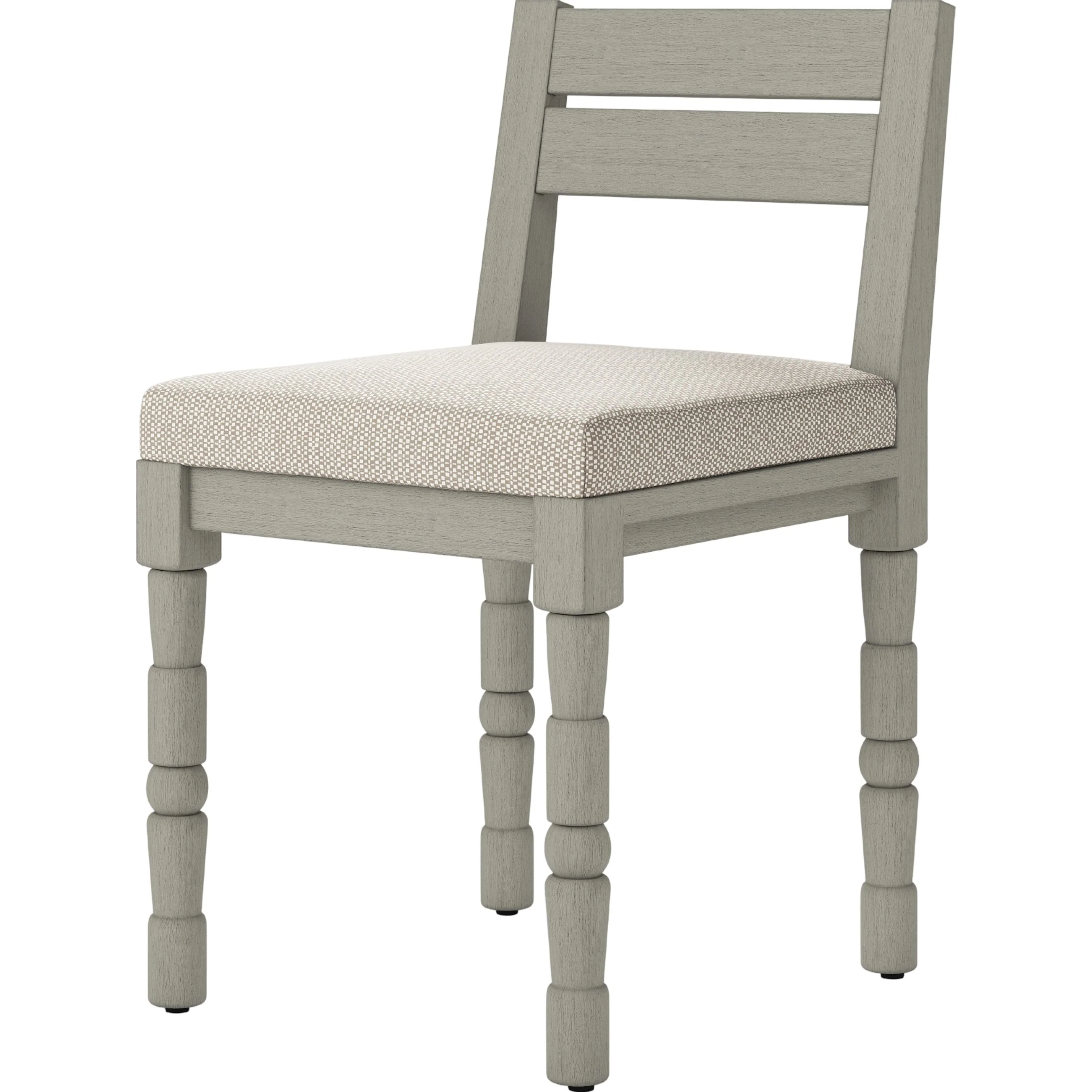 Waller Outdoor Dining Chair, Weathered Grey - Image 4