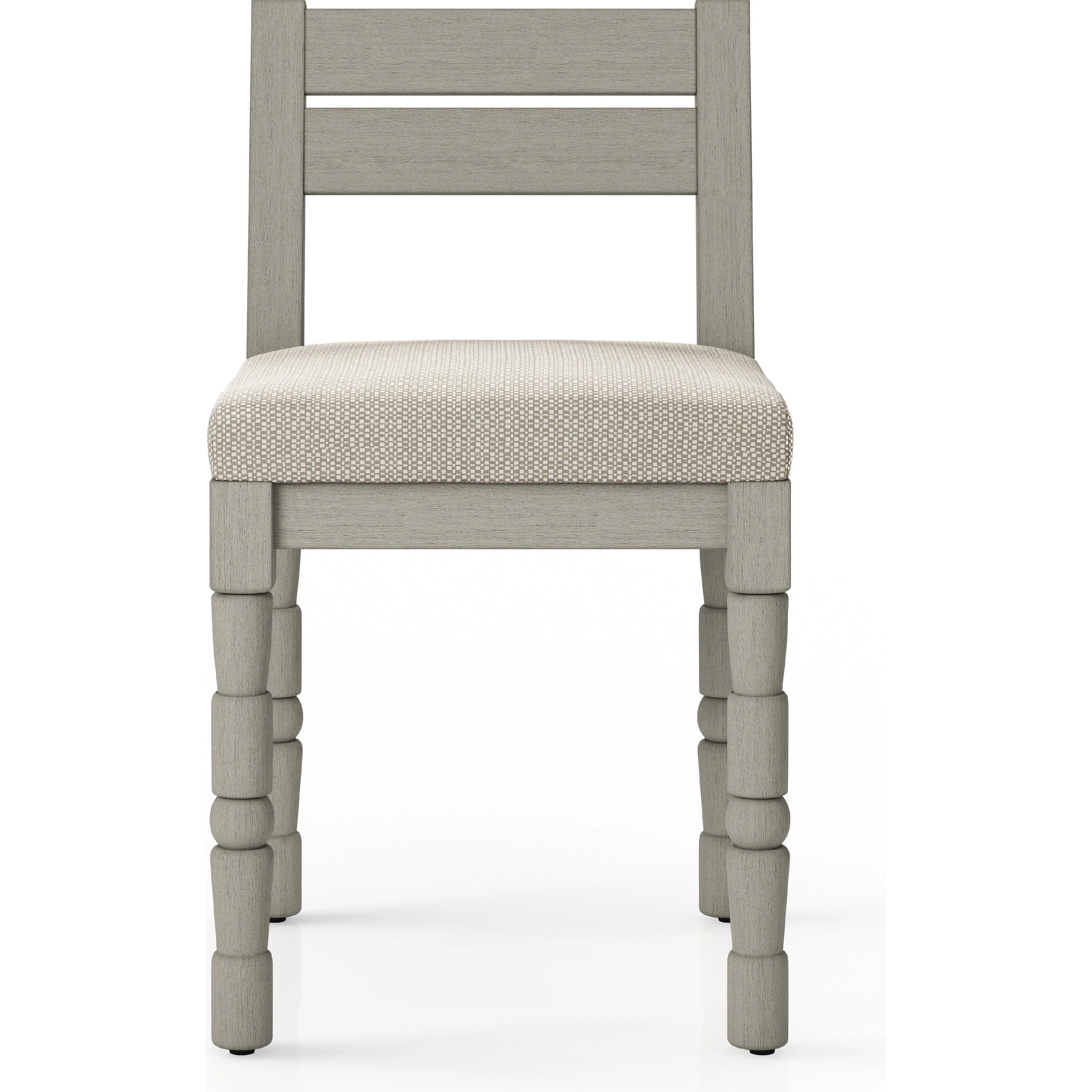 Waller Outdoor Dining Chair, Weathered Grey - Image 8
