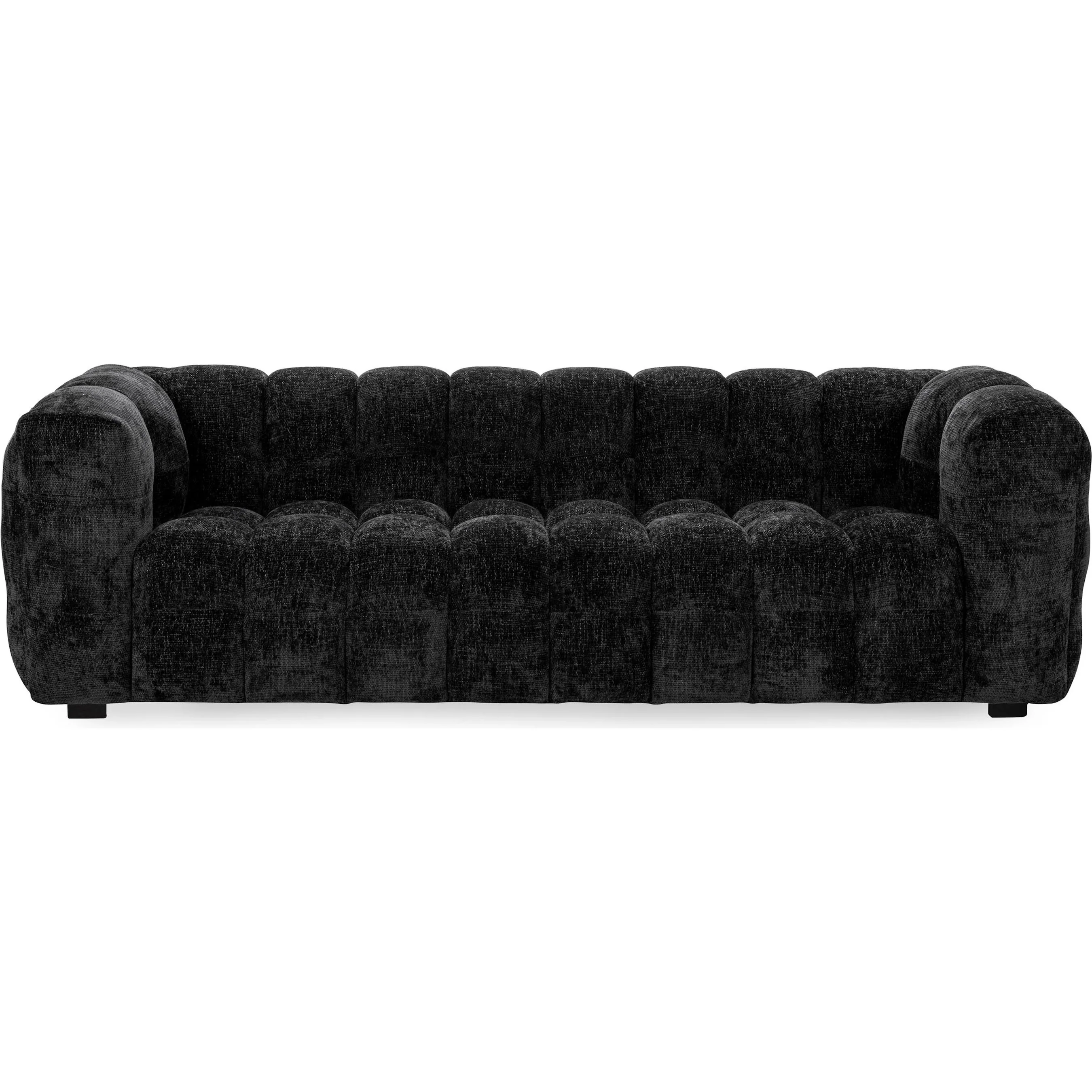 Walter Tufted Fabric Beige Sofa - Image 3