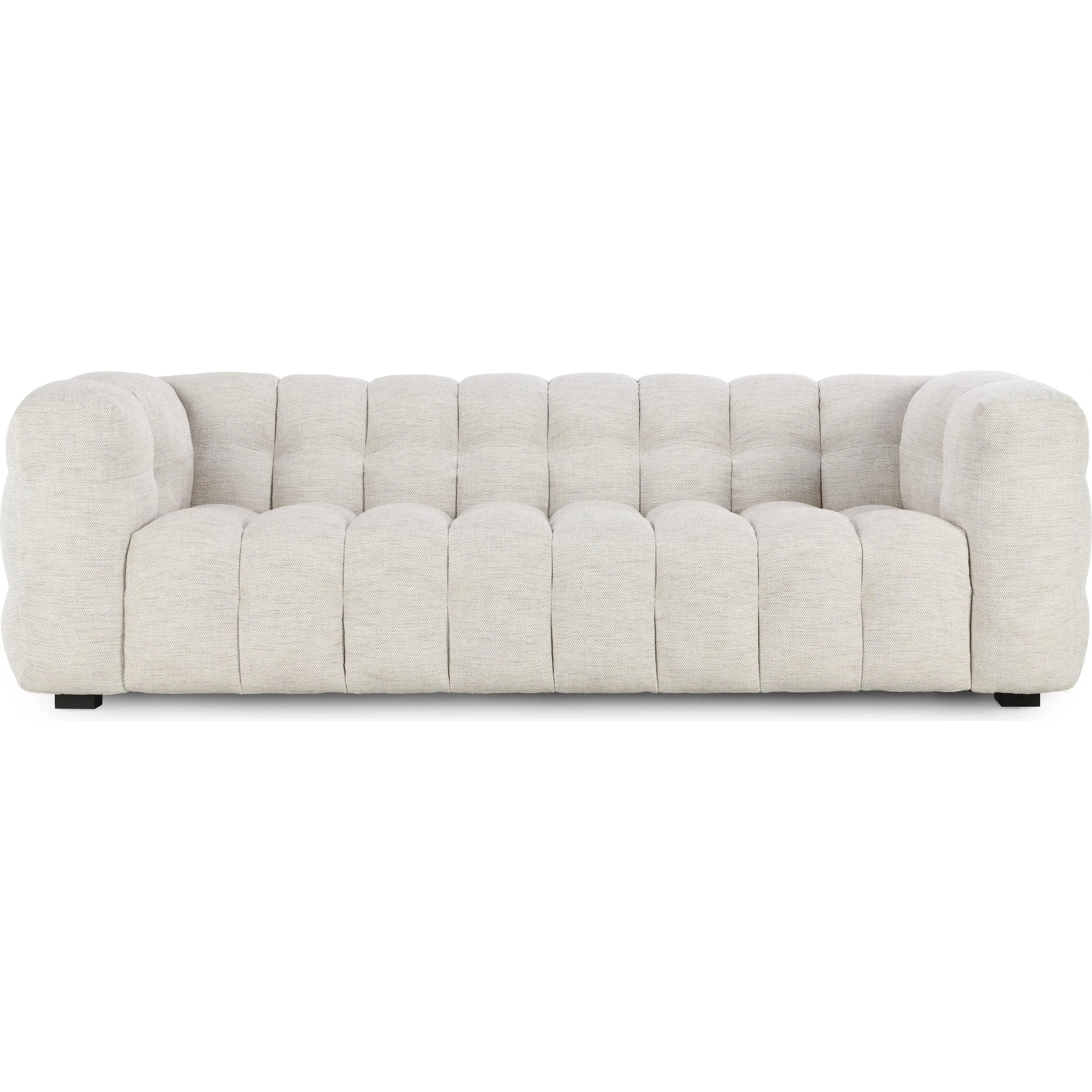 Walter Tufted Fabric Beige Sofa - Image 6