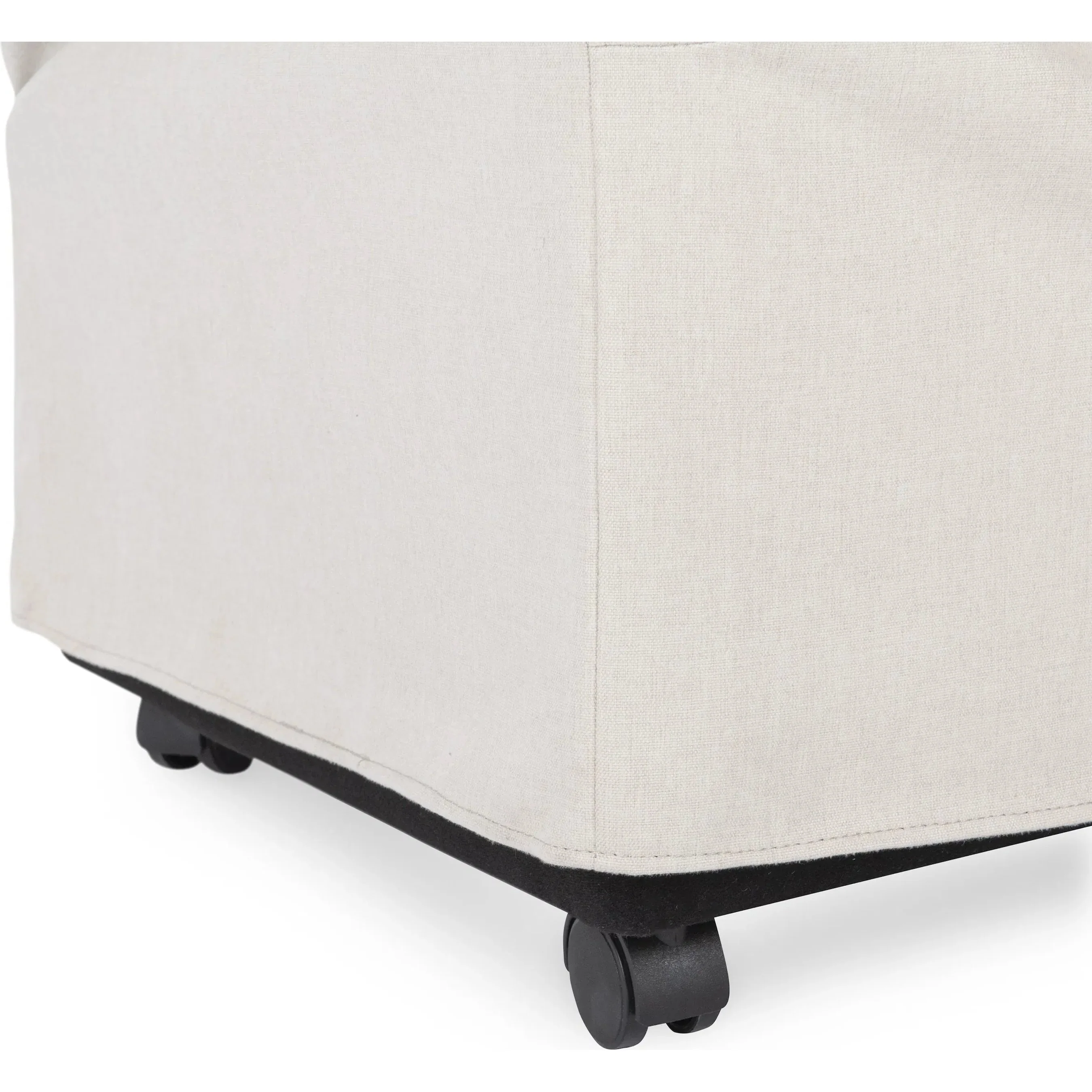 Warwick Upholstered Rolling Dining Chair - Image 12