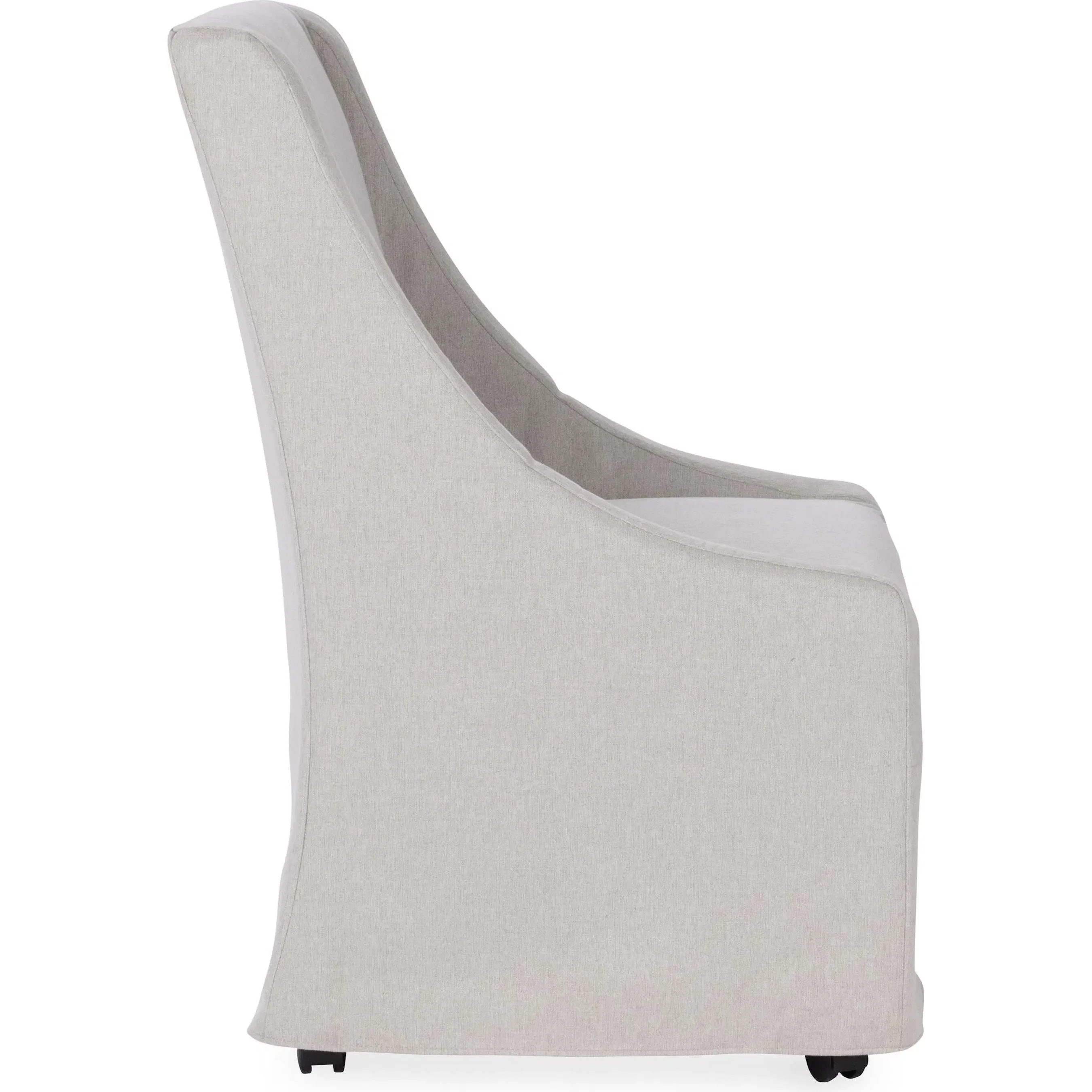 Warwick Upholstered Rolling Dining Chair - Image 6
