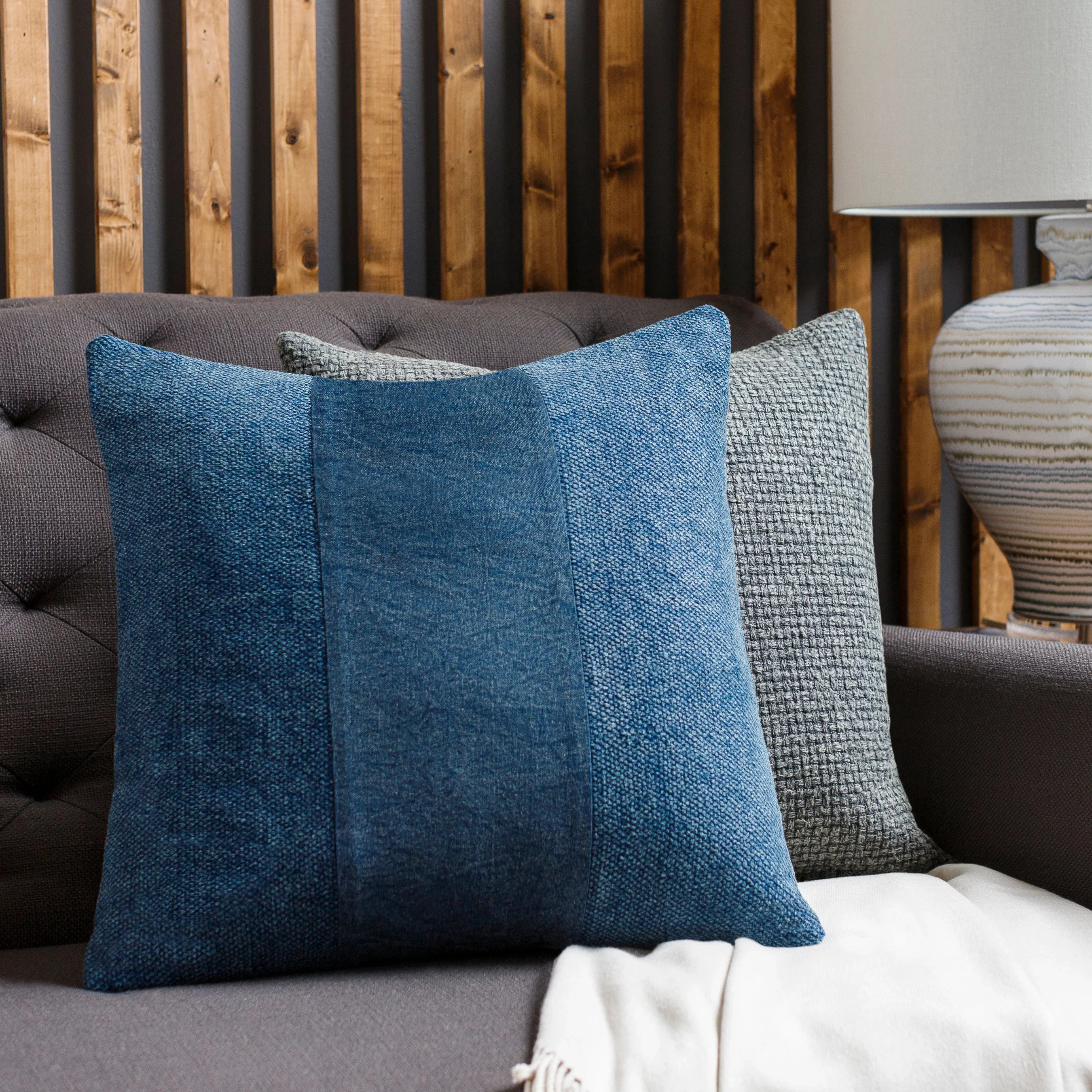 Washed Stripe Pillow - 33880 - Image 12