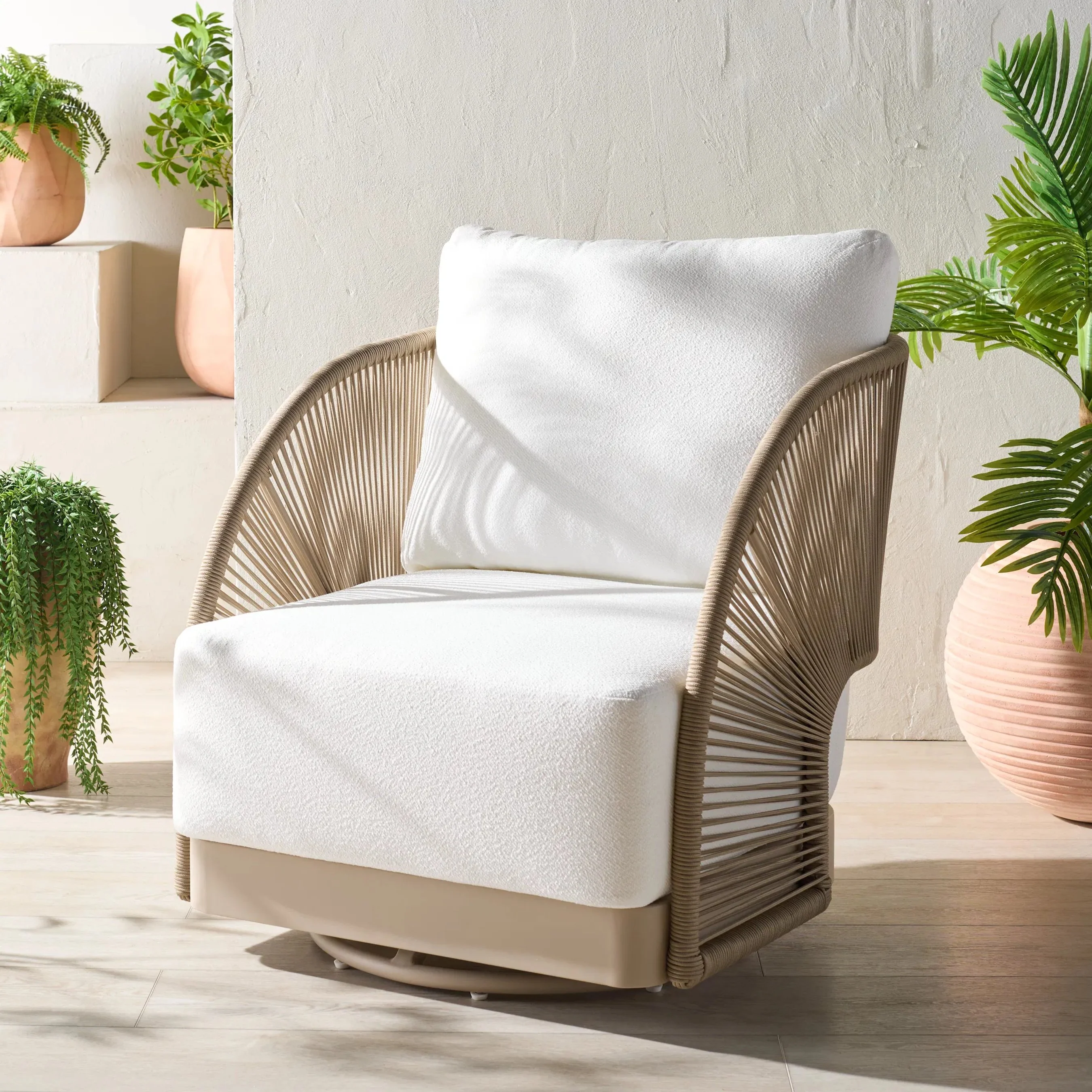 Waupaca Swivel Outdoor Chair - Image 4