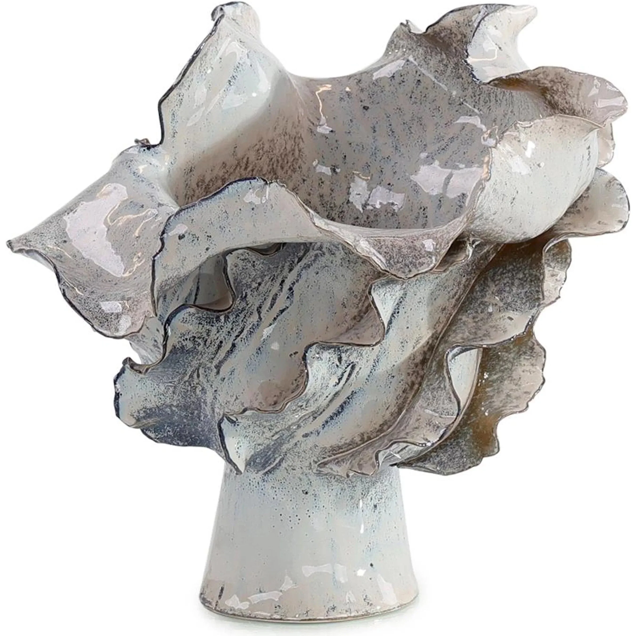 Waved Porcelain Vase - Image 2
