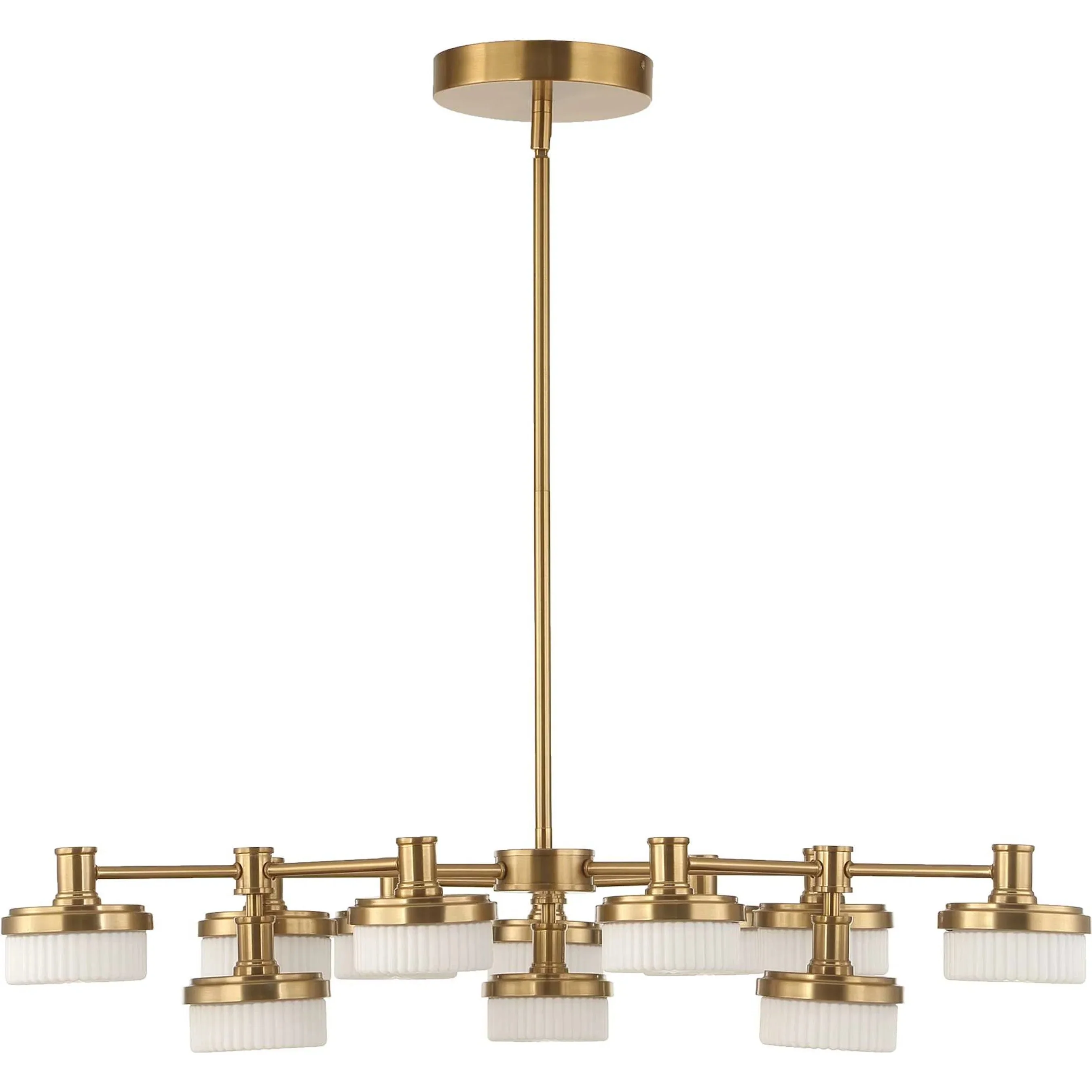 Wedge 12 Light LED Chandelier