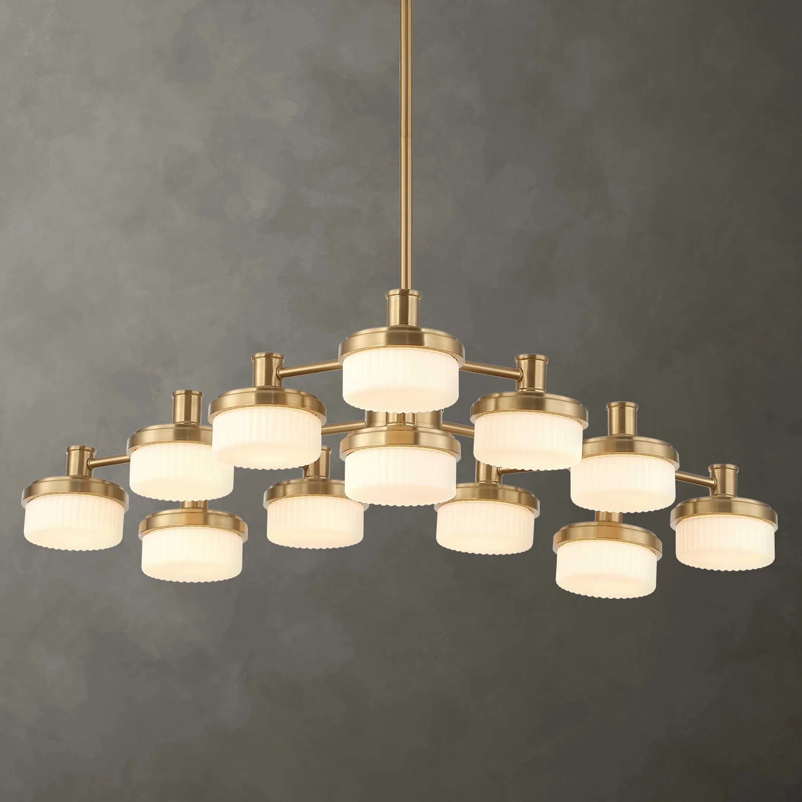 Wedge 12 Light LED Chandelier - Image 5
