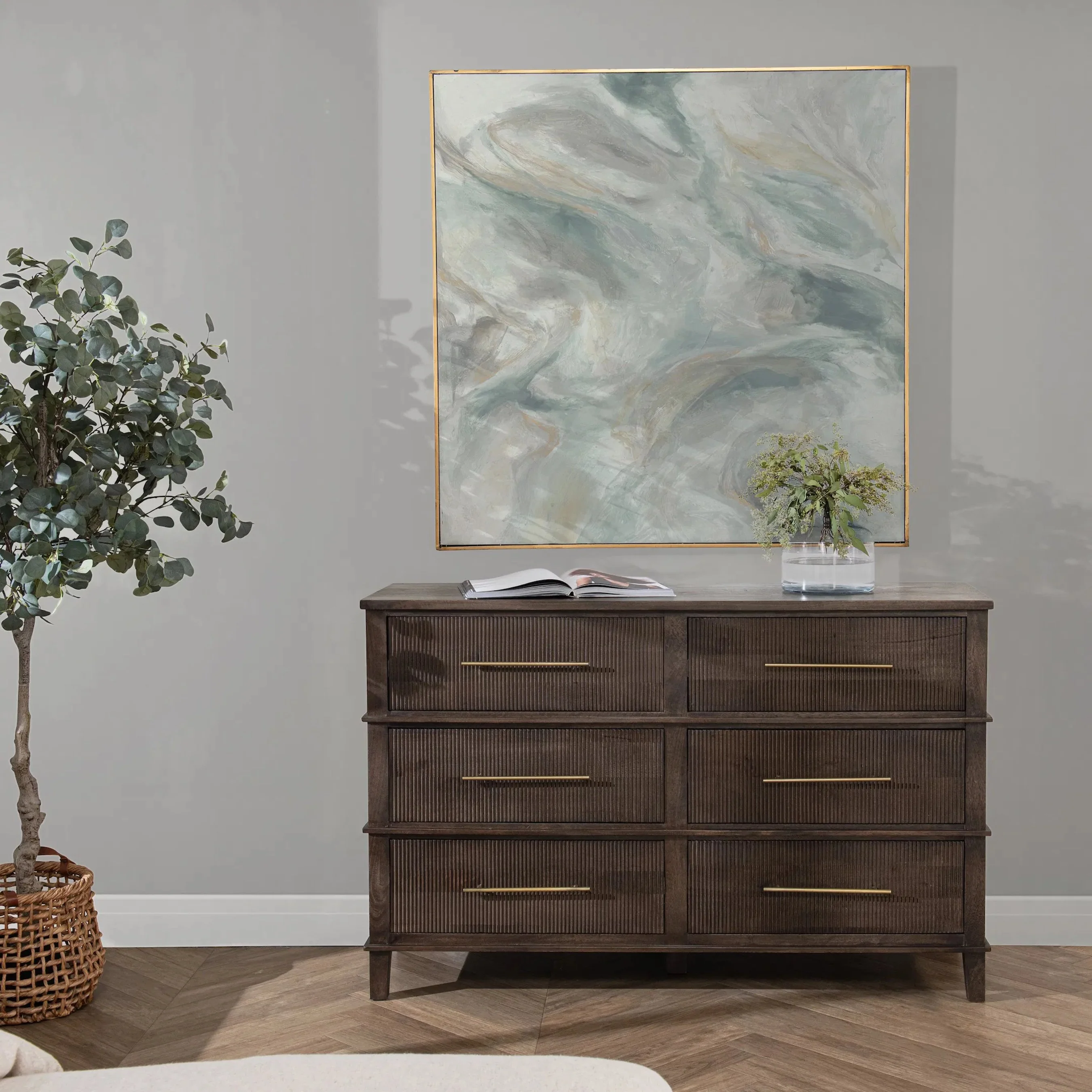Westlake 6-Drawer Mango Wood Dresser - Image 11