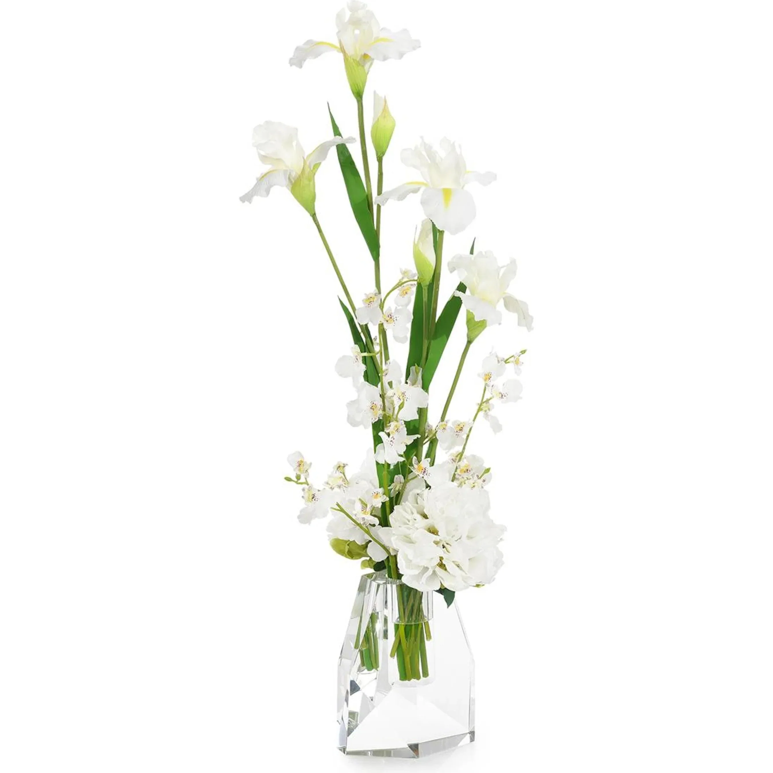 White Iris and Peonies