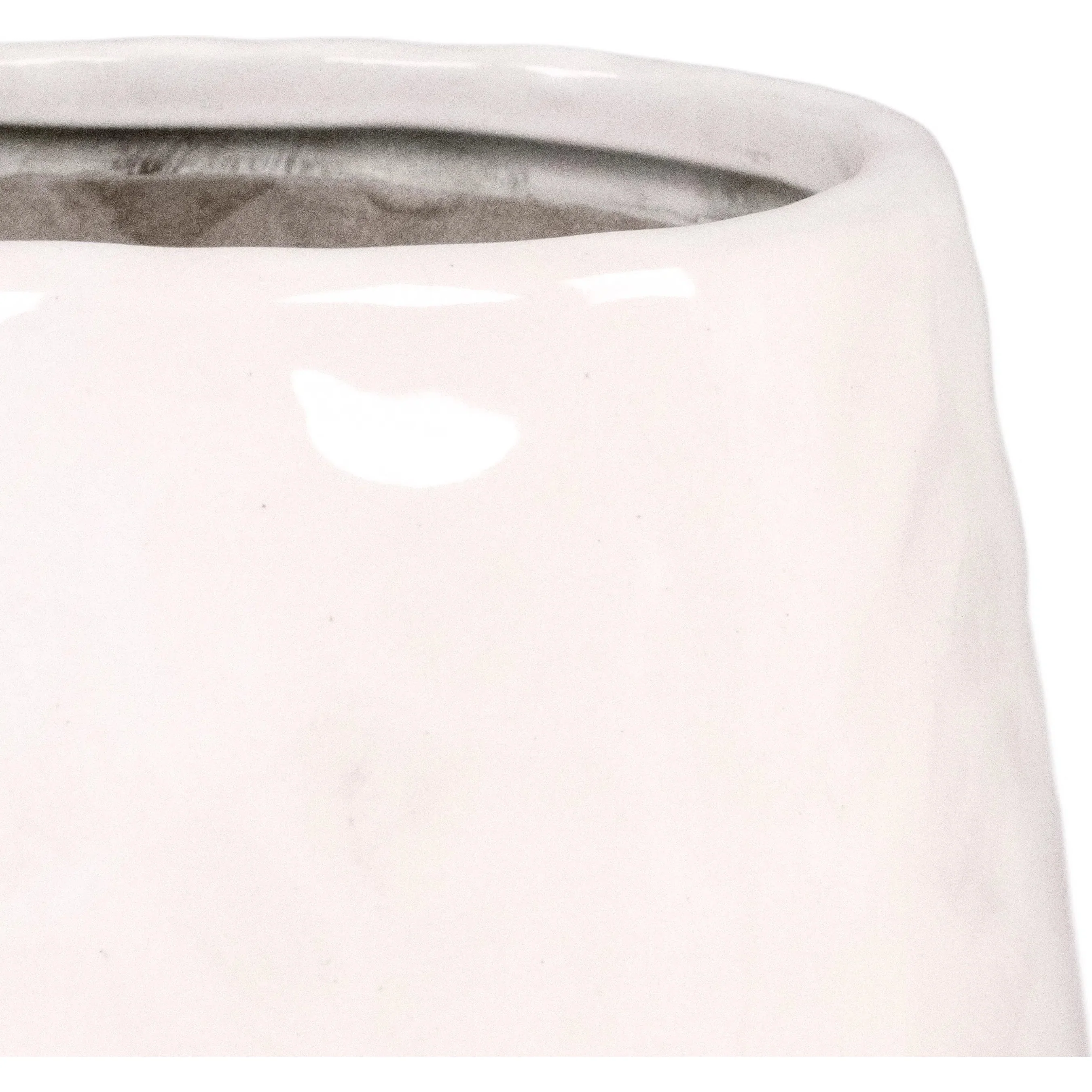 White Short Textured Vase - Image 2