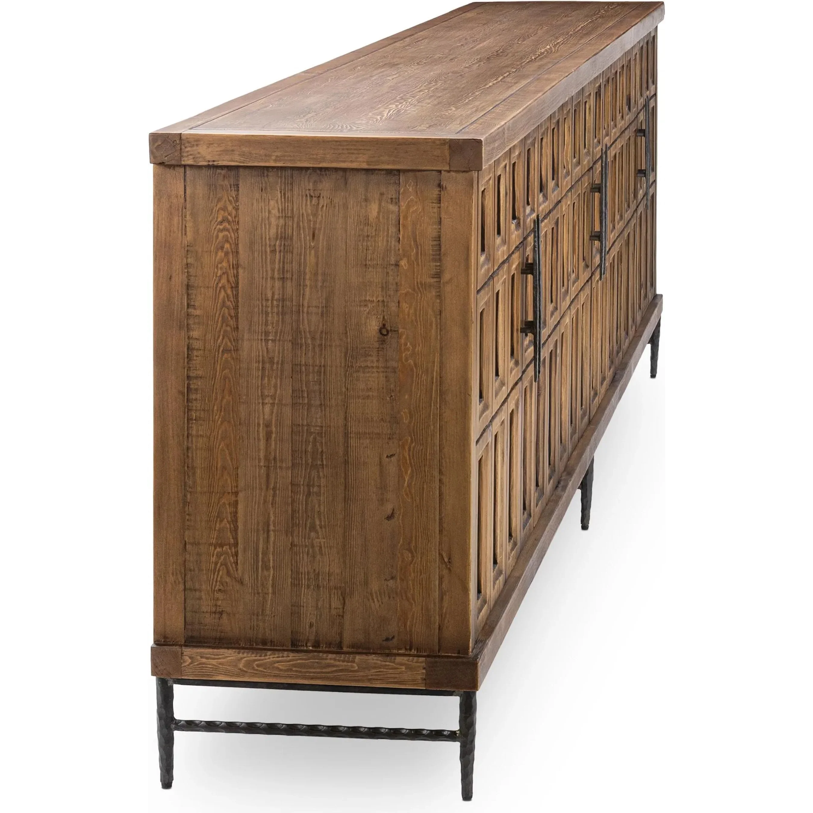 Willmark 6-Door Reclaimed Pine Wood Sideboard Buffet - Image 7