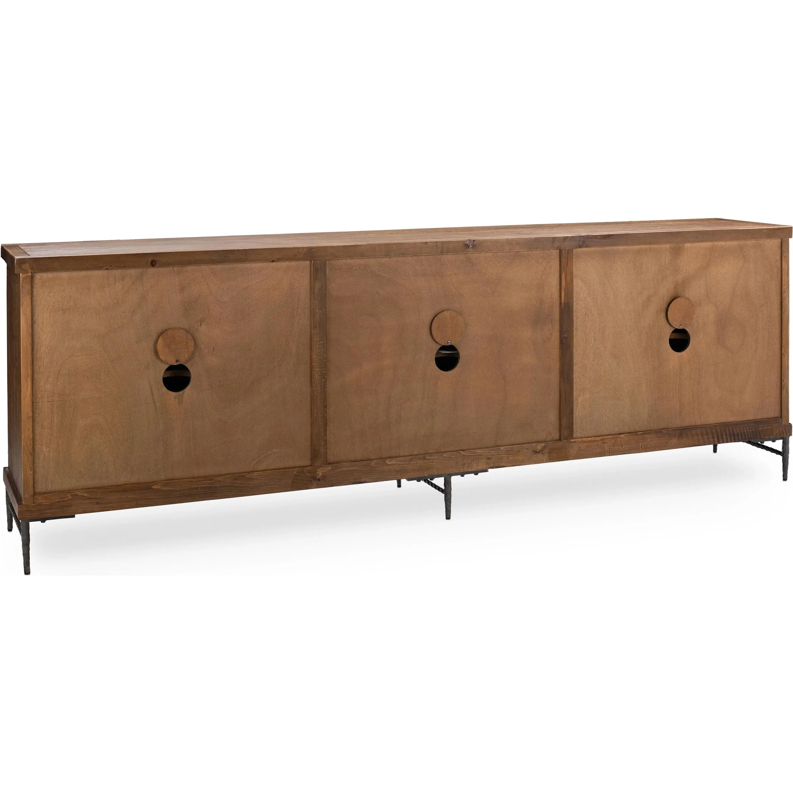 Willmark 6-Door Reclaimed Pine Wood Sideboard Buffet - Image 8