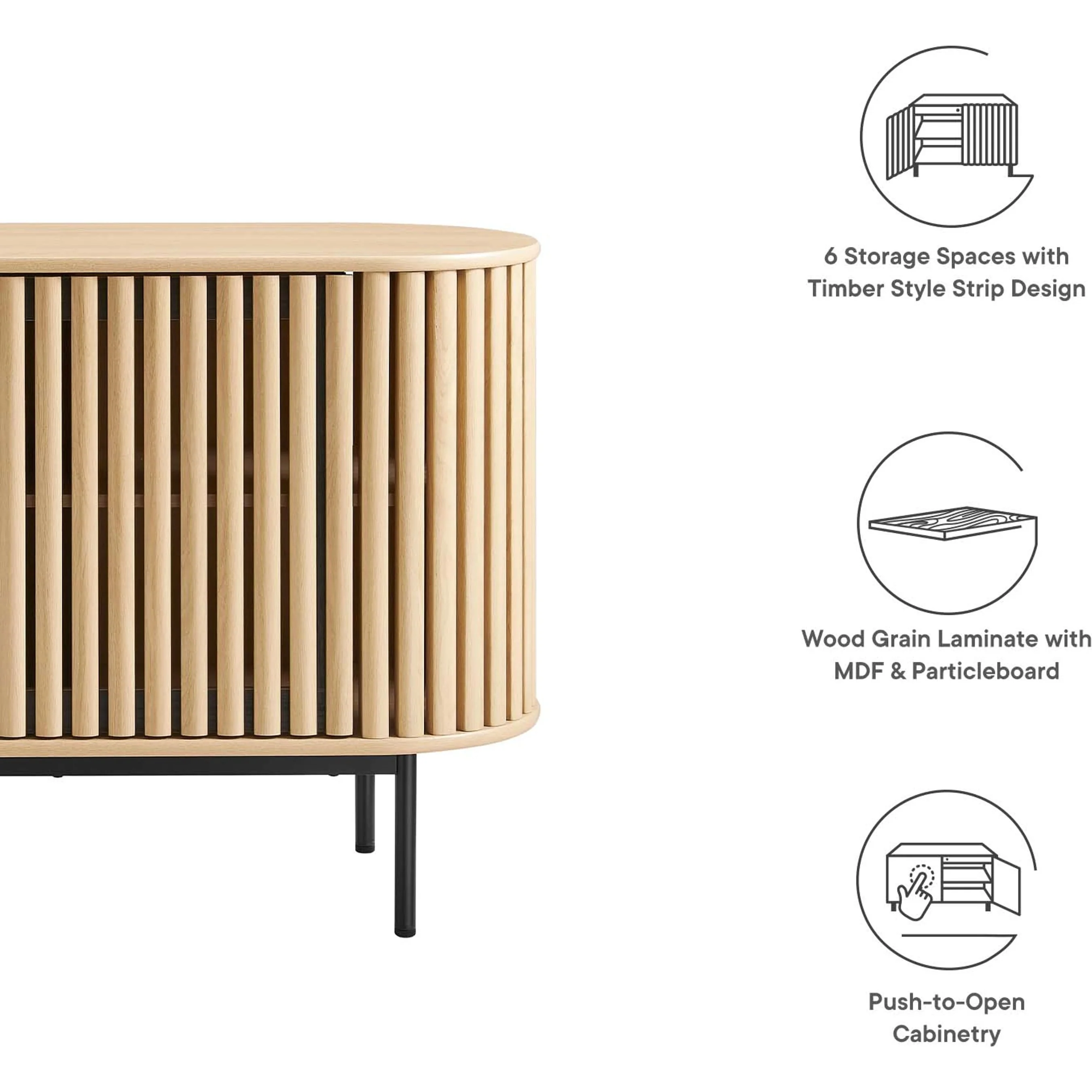 Winchester 59” Oval Sideboard - Image 5
