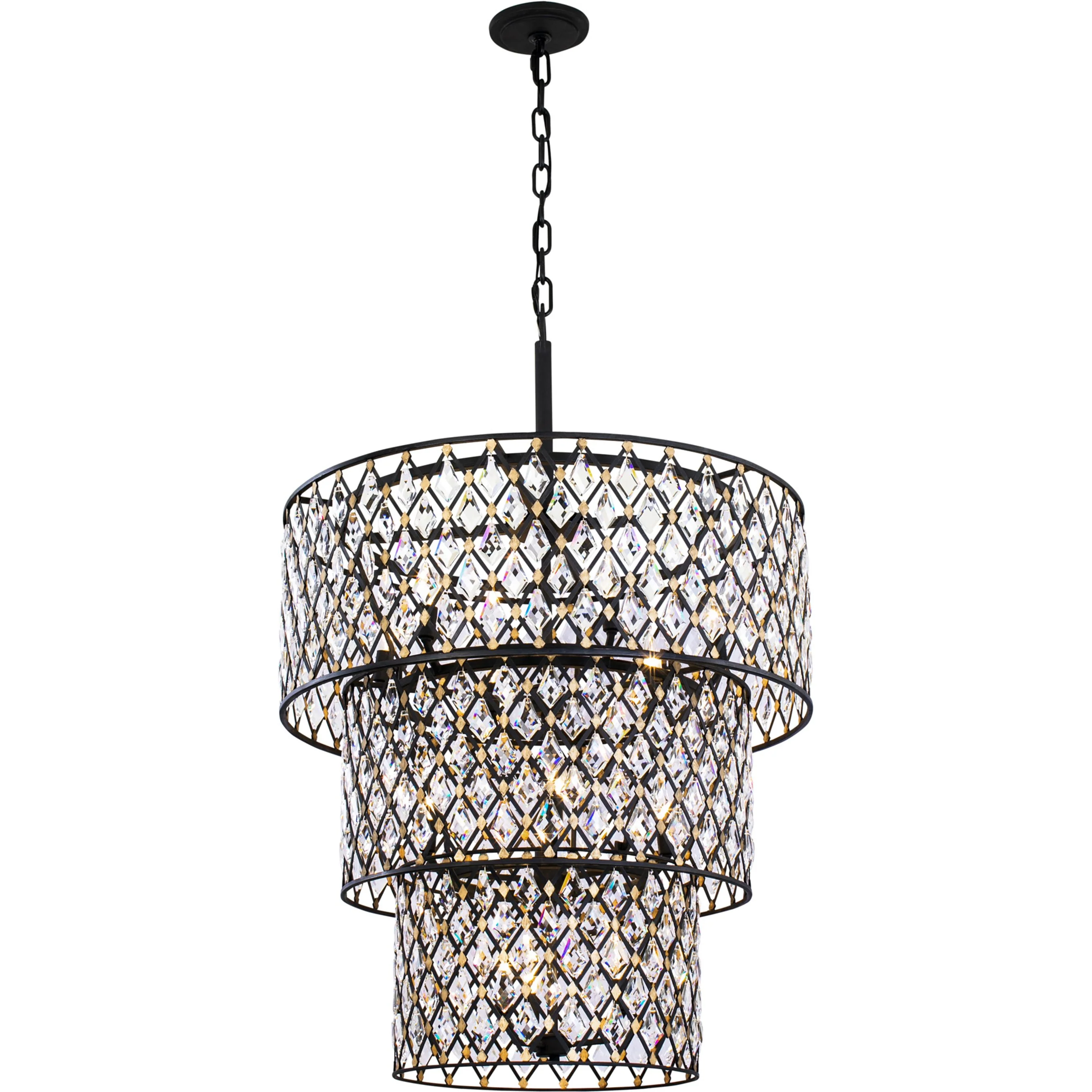 Windsor 3-Tier Crystal Chandelier
