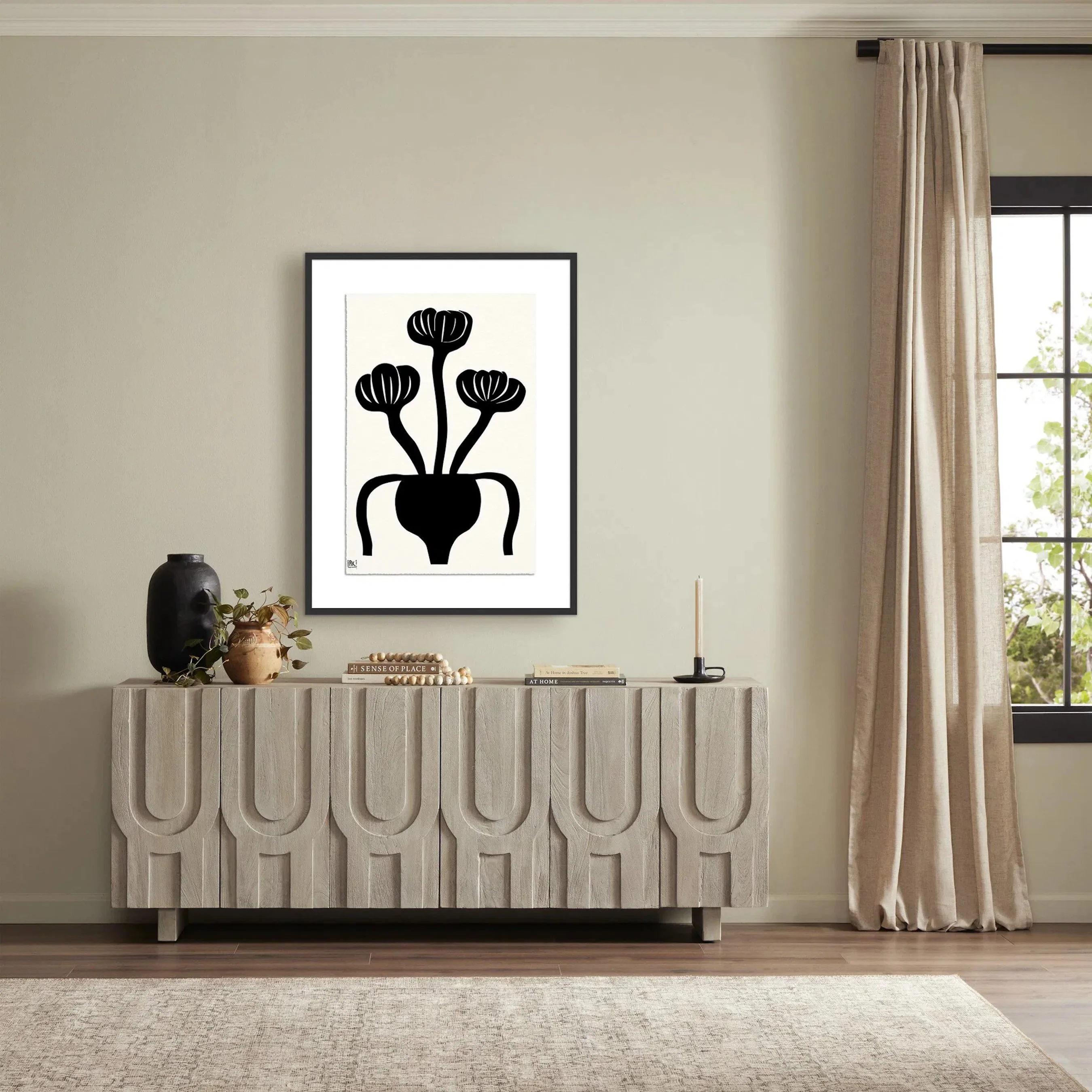 Woodblock Floral I by Roseanne Kenny - Image 5
