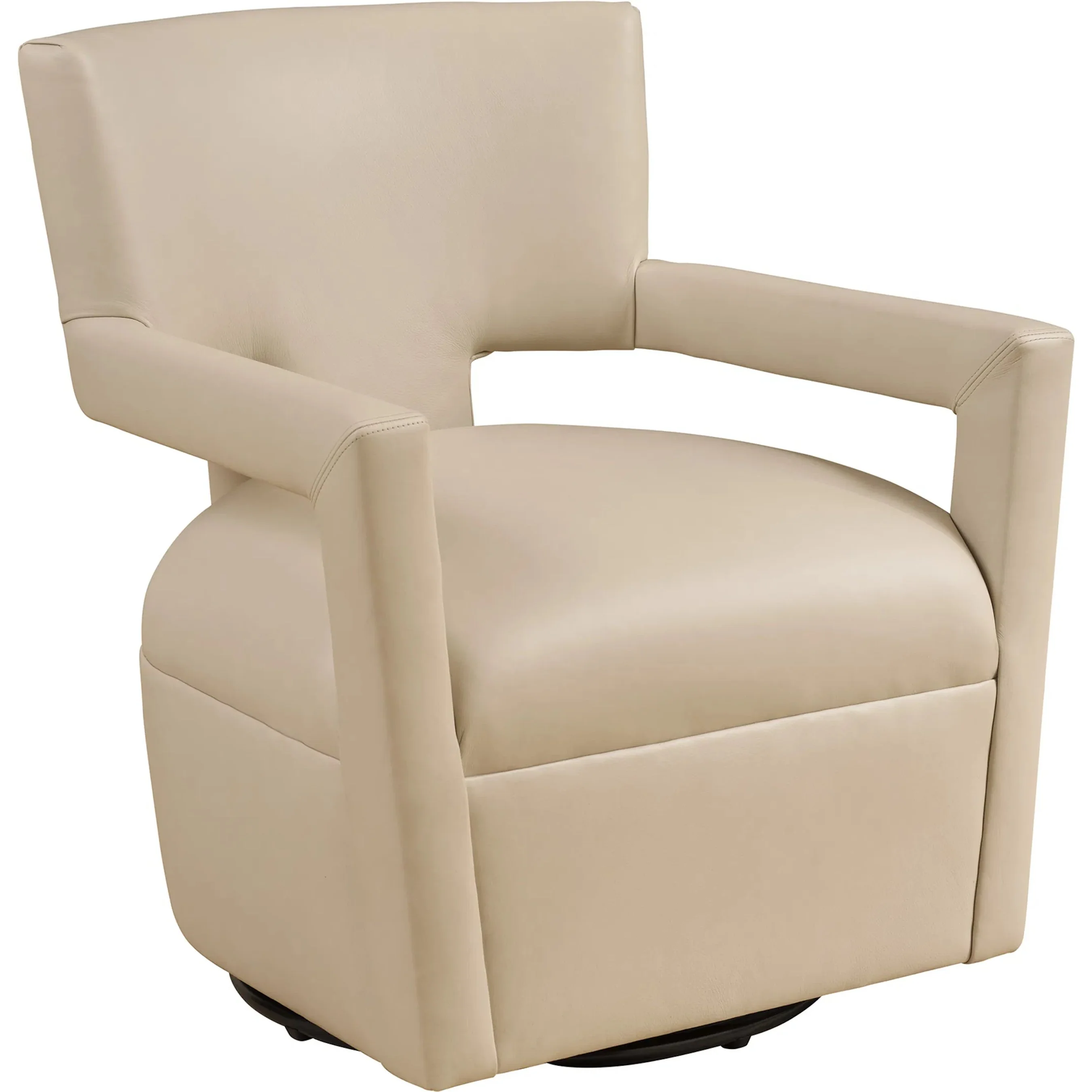 Woodside Leather Swivel Chair