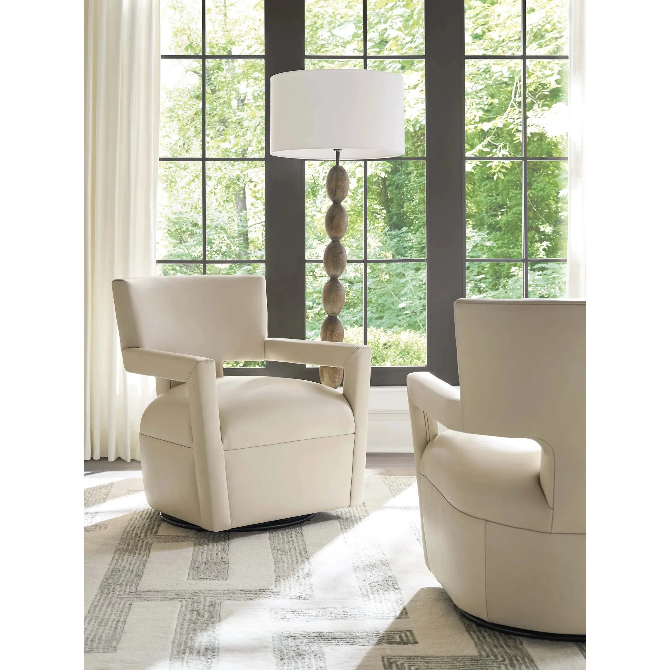 Woodside Leather Swivel Chair - Image 3