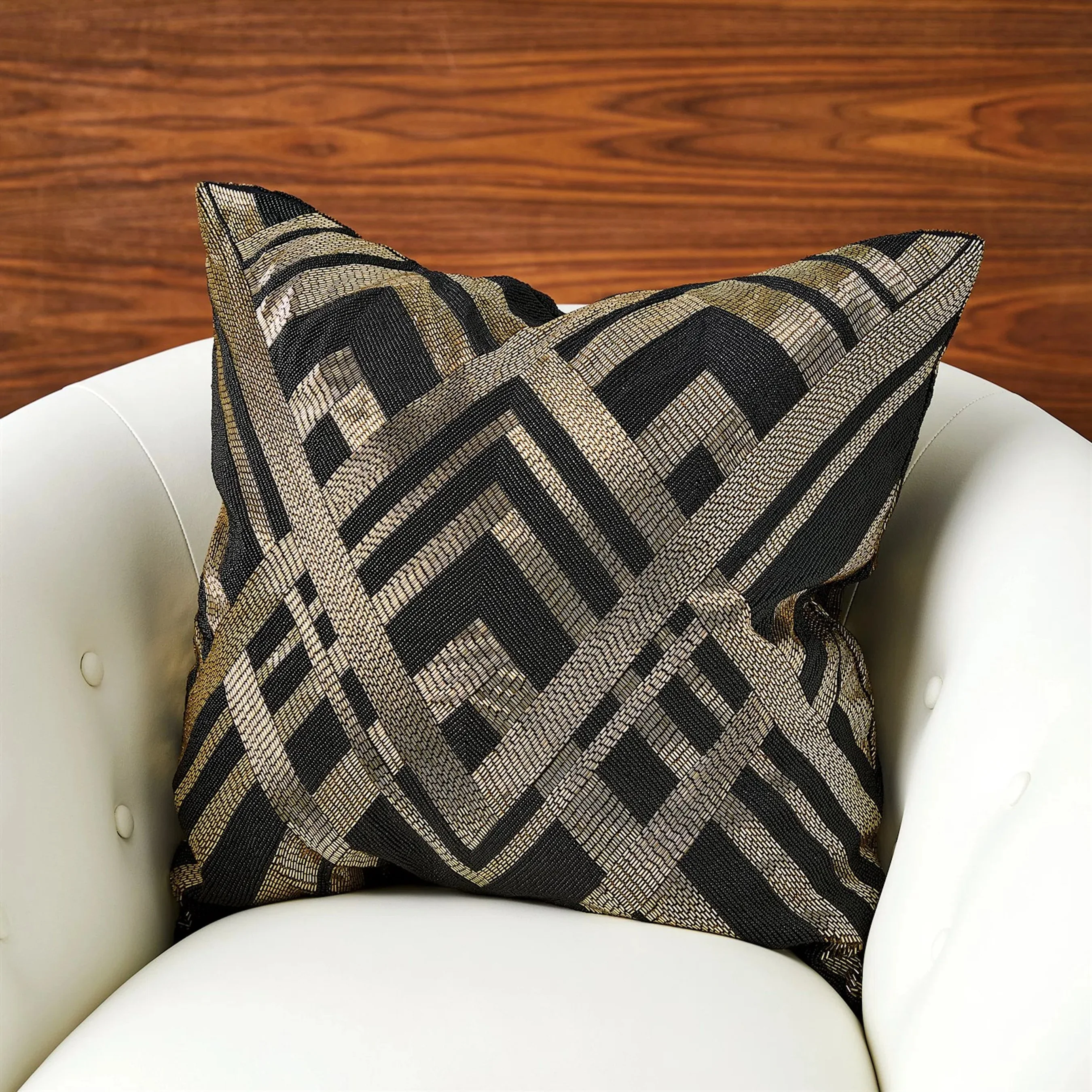 Woven Lines Pillow - Image 2