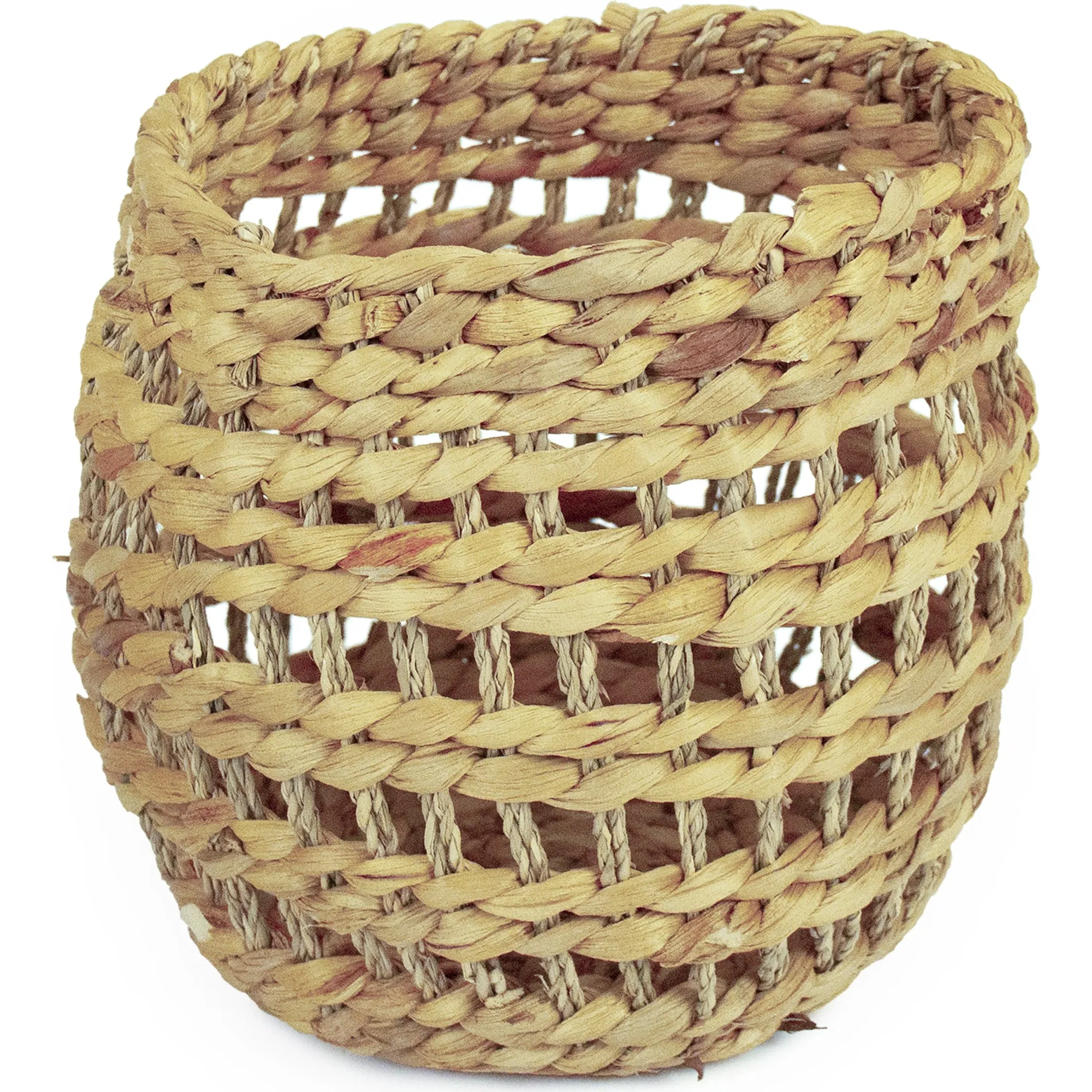 Woven Water Hyacinth Basket - Image 6