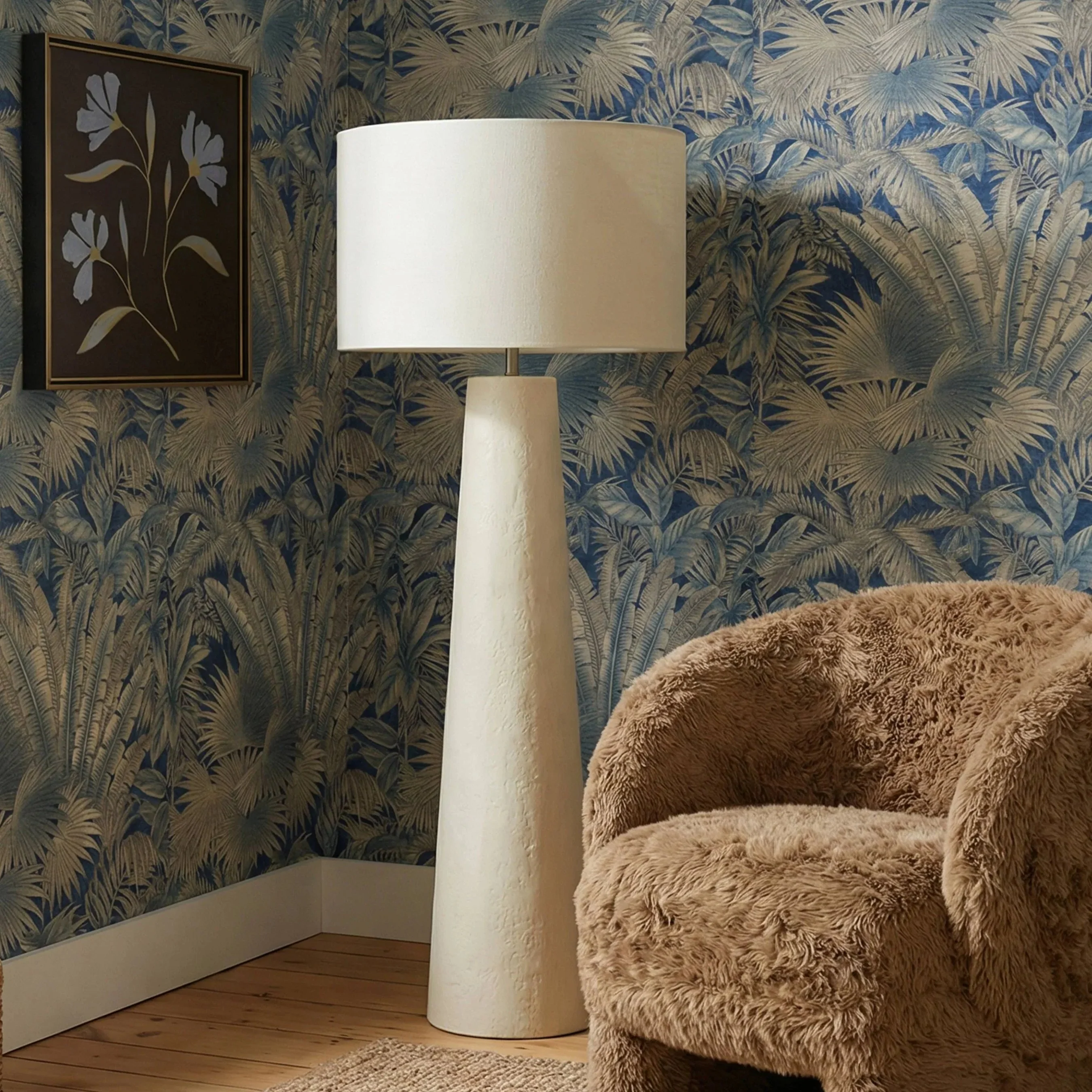 Yala Cream Floor Lamp - Image 4