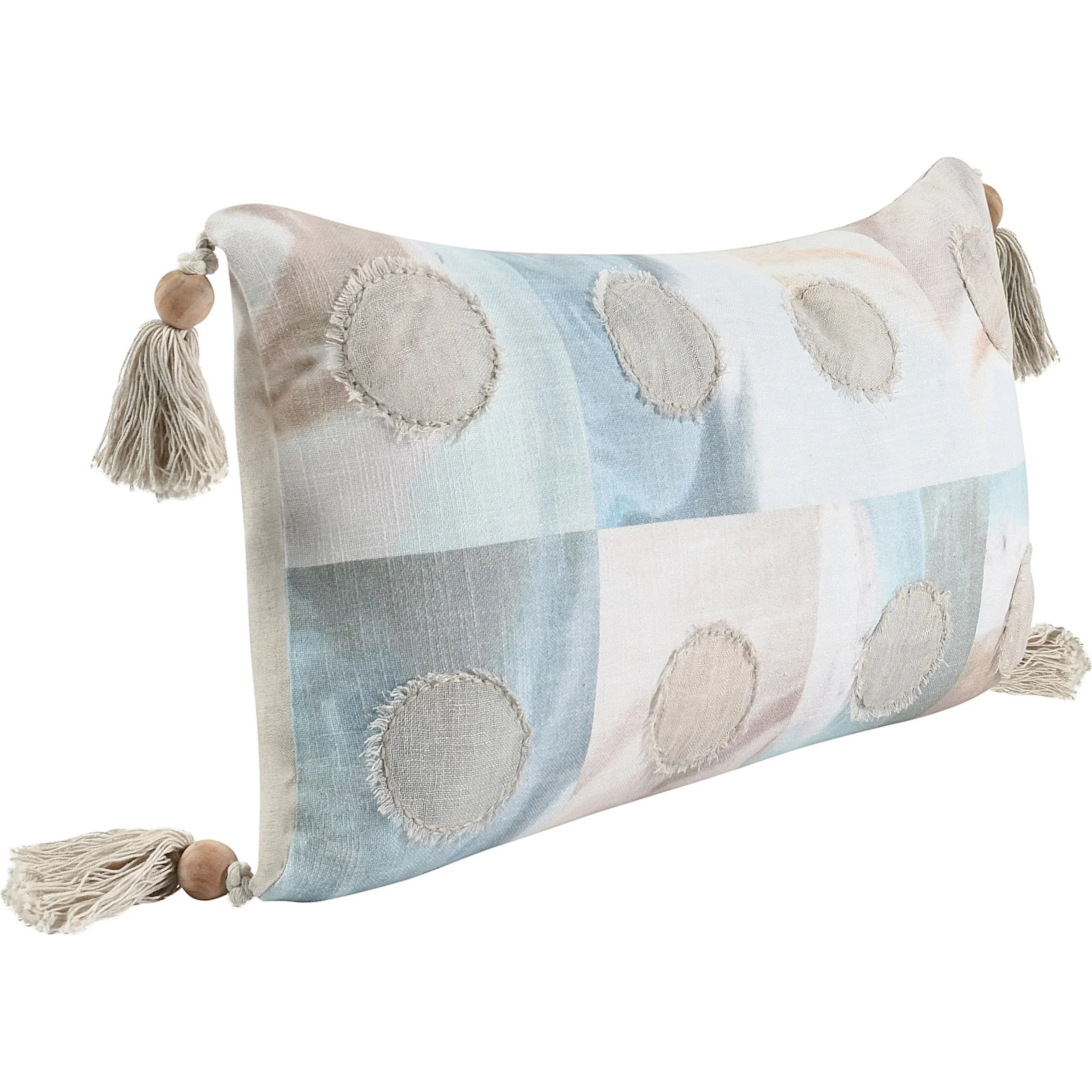 Yama Cotton Blend Multicolor Throw Pillow - Image 3
