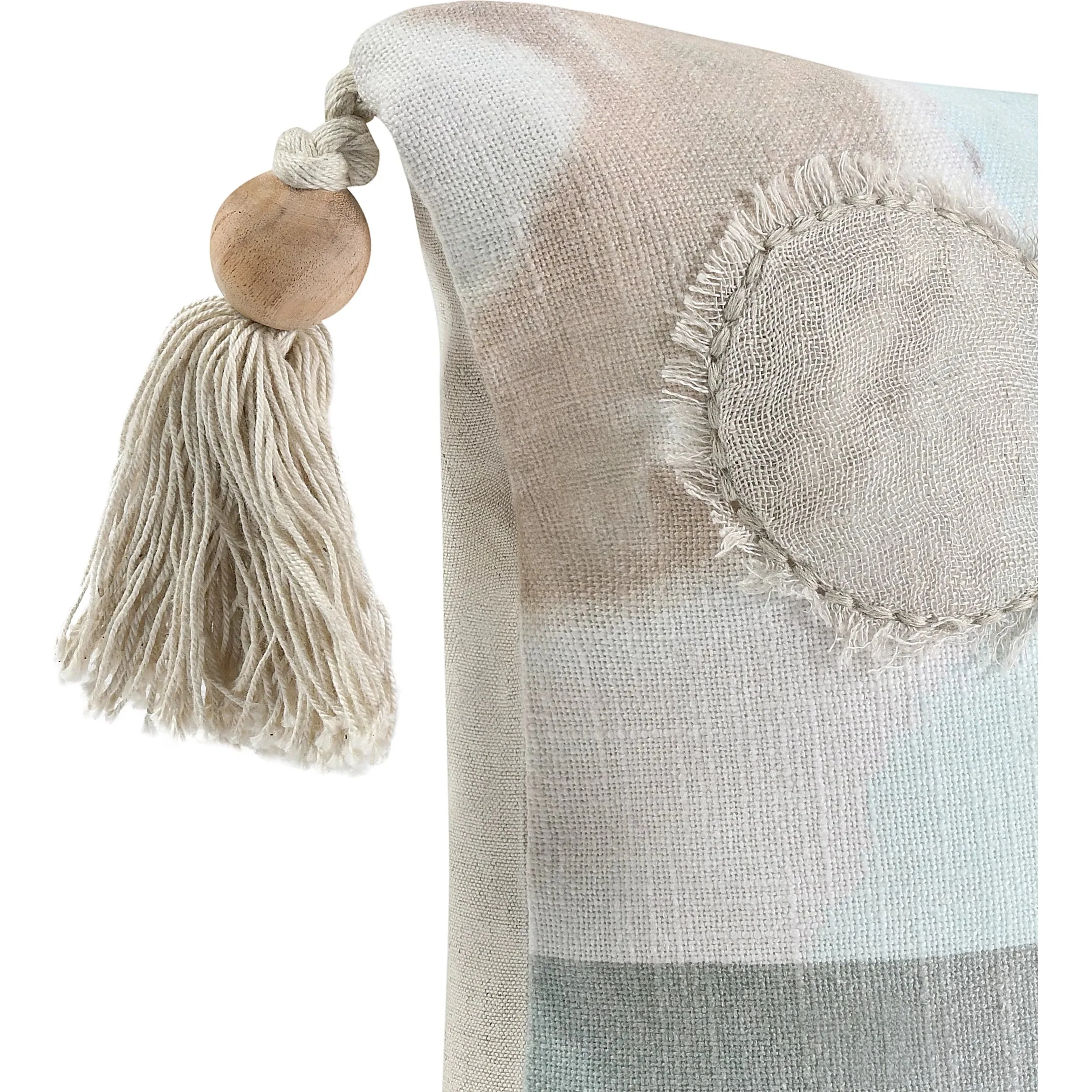 Yama Cotton Blend Multicolor Throw Pillow - Image 4