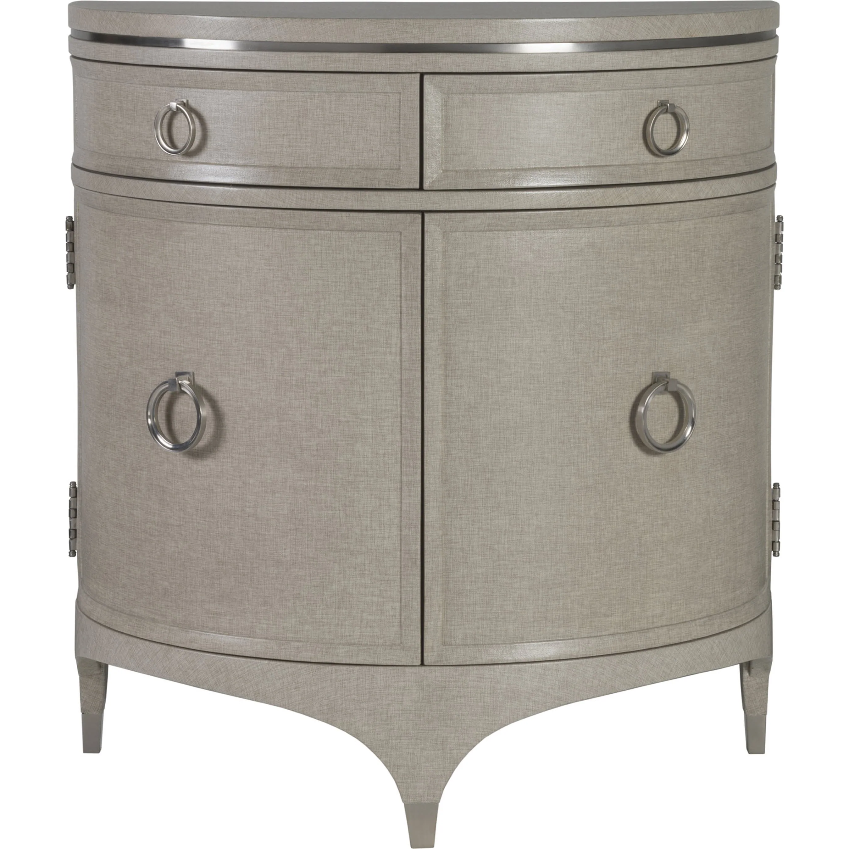 Zeitgeist Linen Demilune Chest