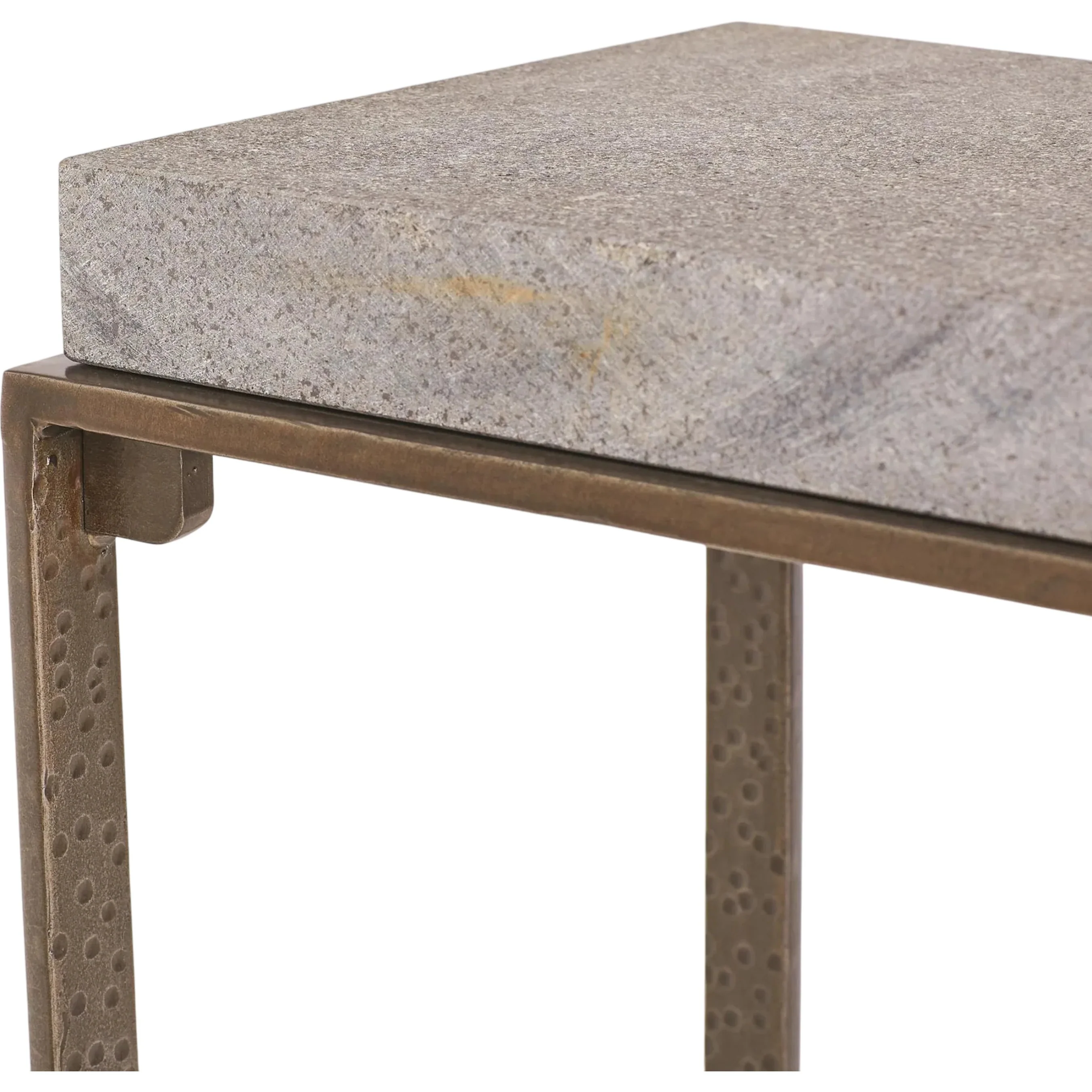 Zen Side Table with Flamed Granite - Image 3