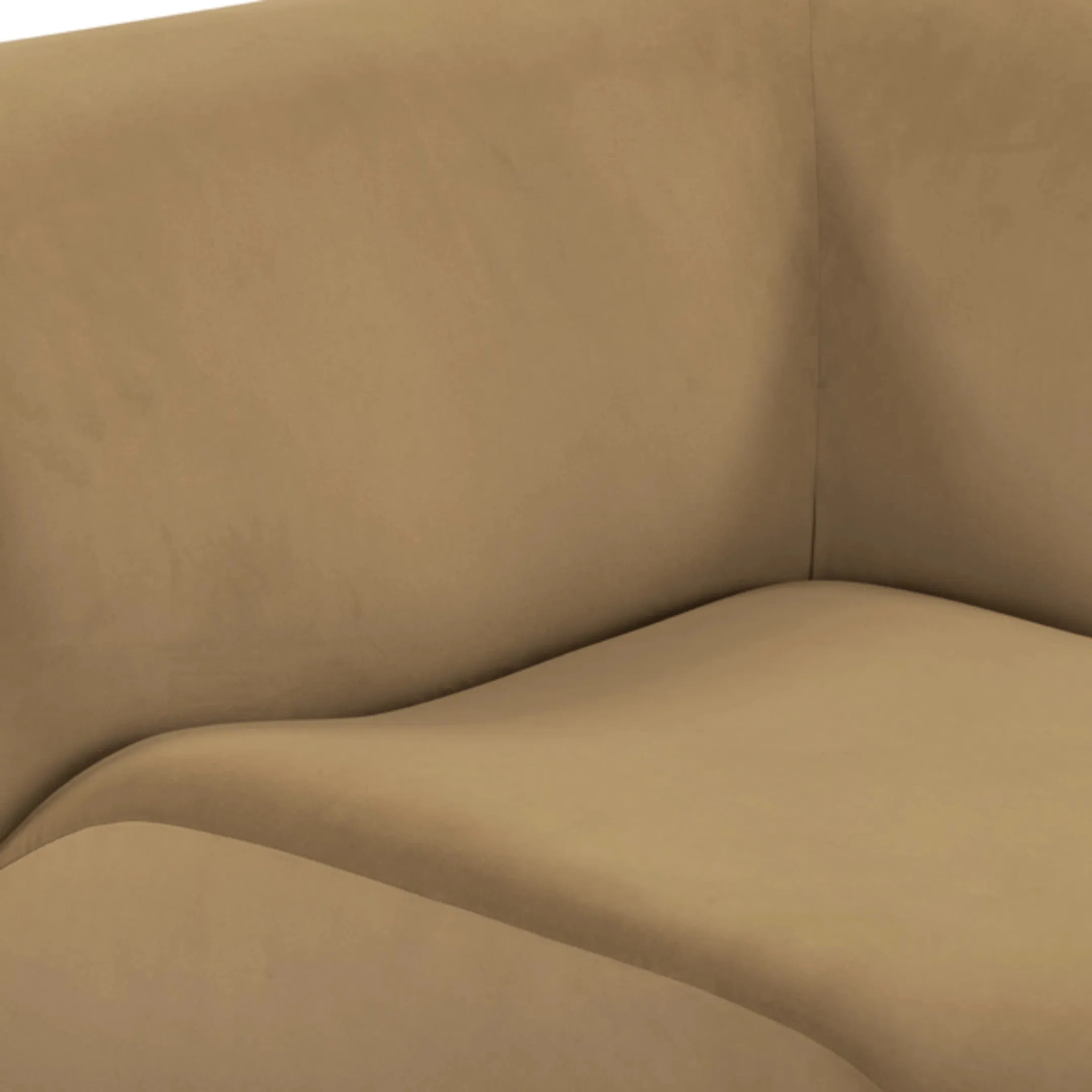 Zenith 5-Piece Latte Performance Velvet Modular L-Sectional - Image 3