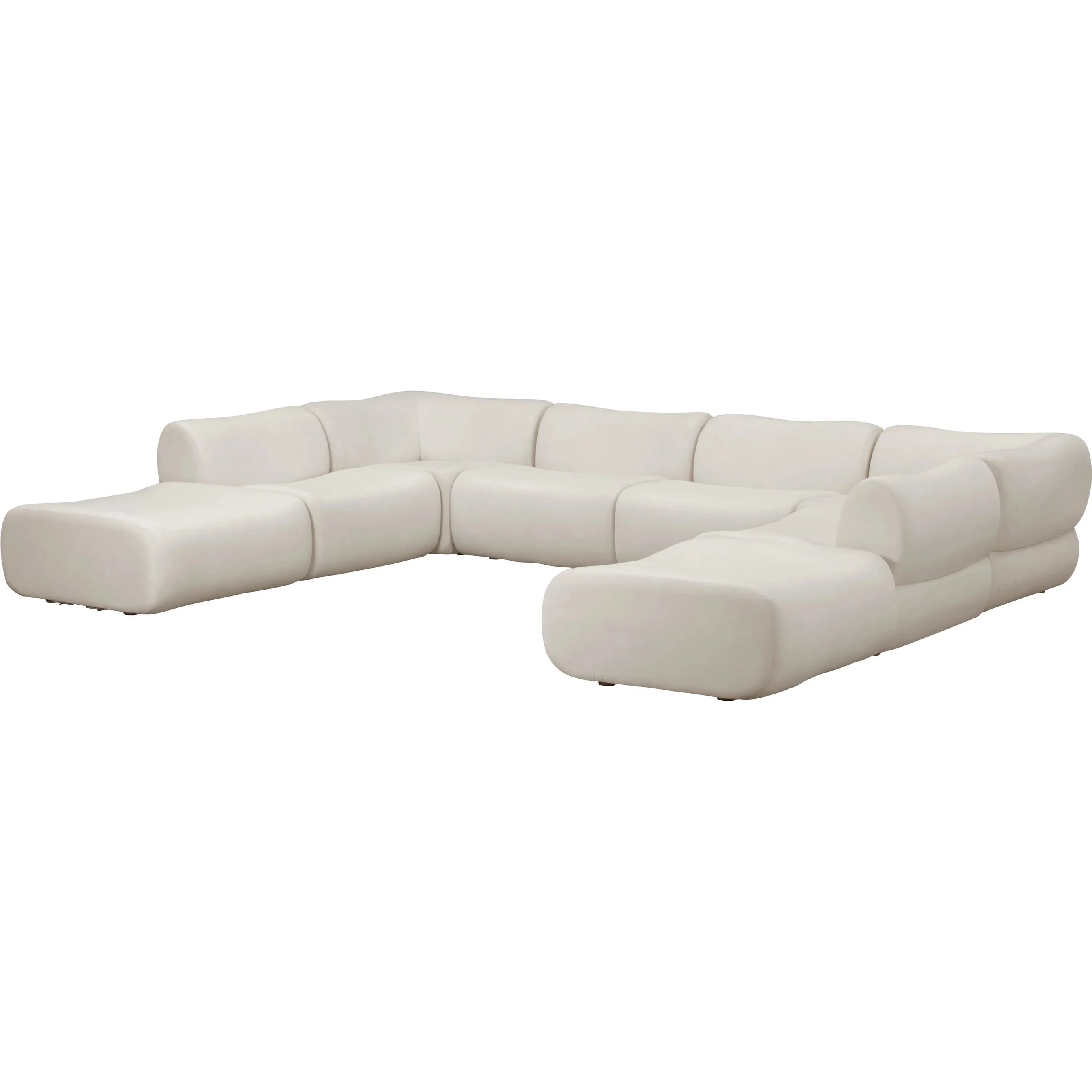 Zenith 8-Piece Contract-Grade Upcycled Modular U-Sectional - Image 3