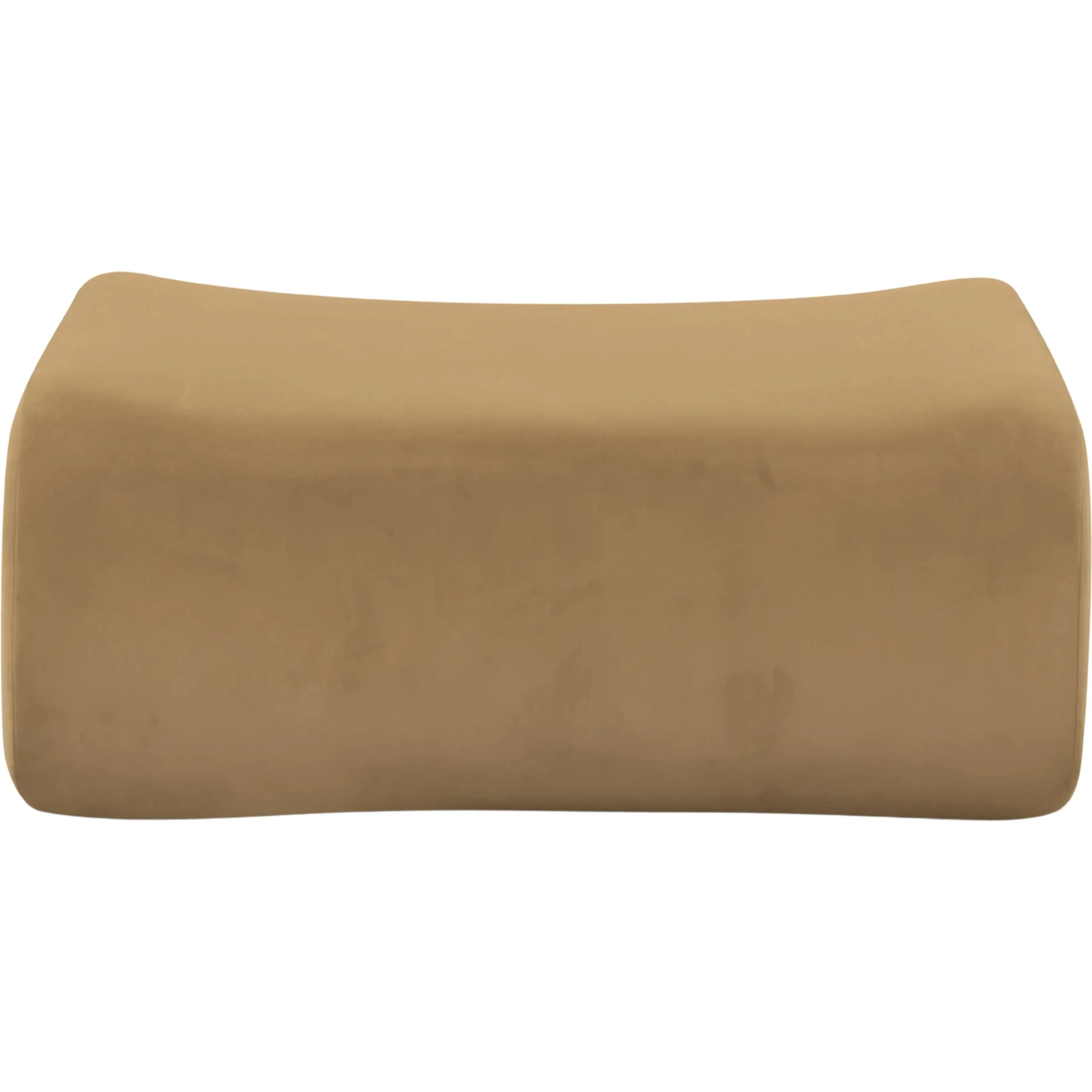 Zenith Latte Performance Velvet Ottoman - Image 2