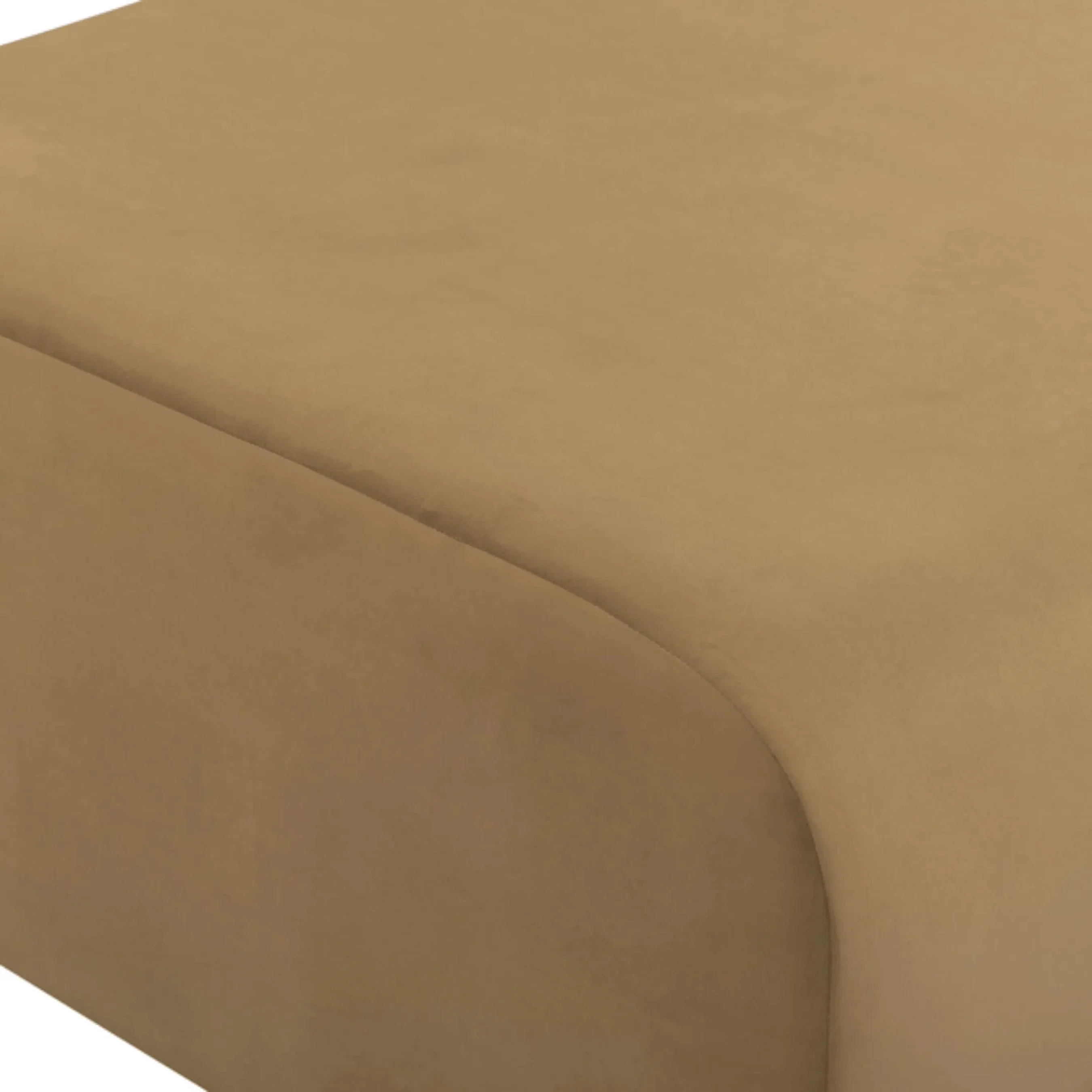 Zenith Latte Performance Velvet Ottoman - Image 4