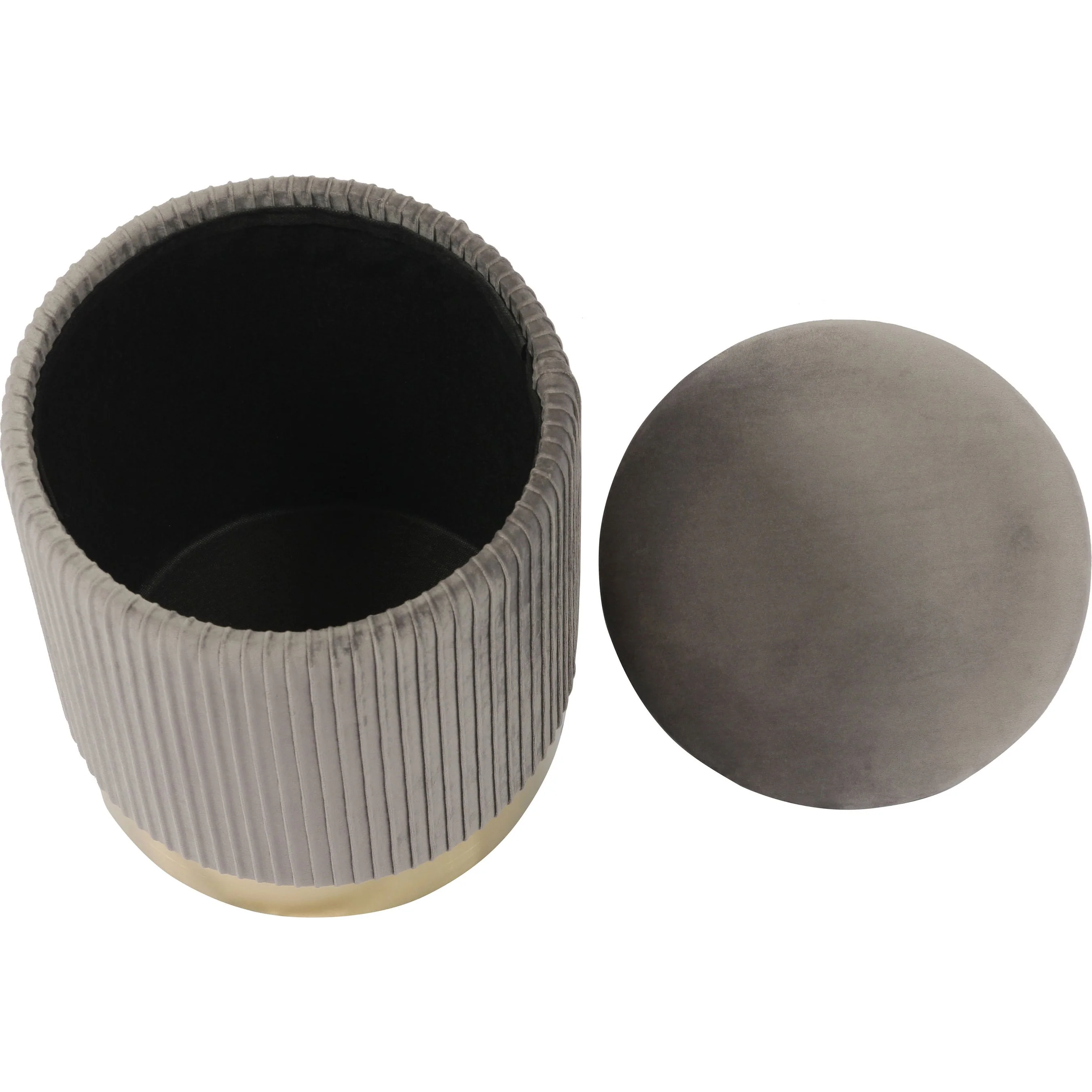 Zoe Velvet Storage Ottoman - Image 12